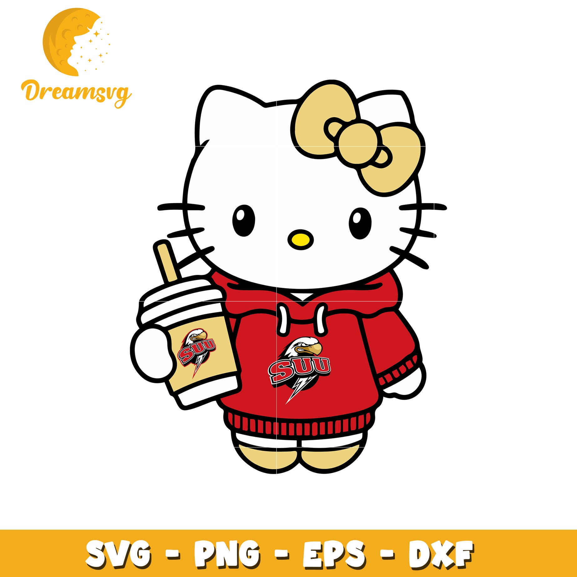 Hello Kitty SVG Design Southern Utah University