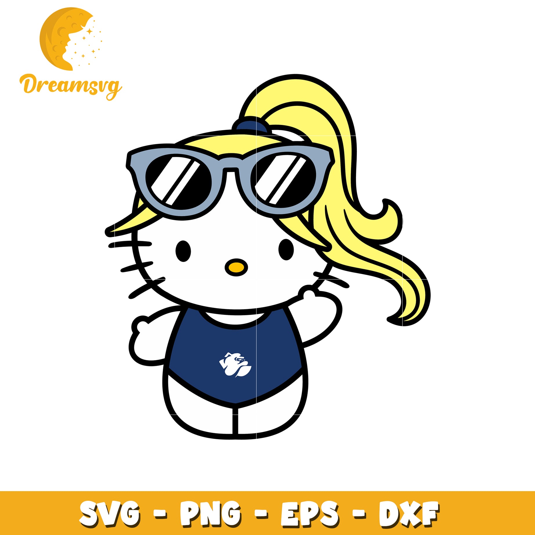 Hello Kitty SVG Design Swimsuit Girl