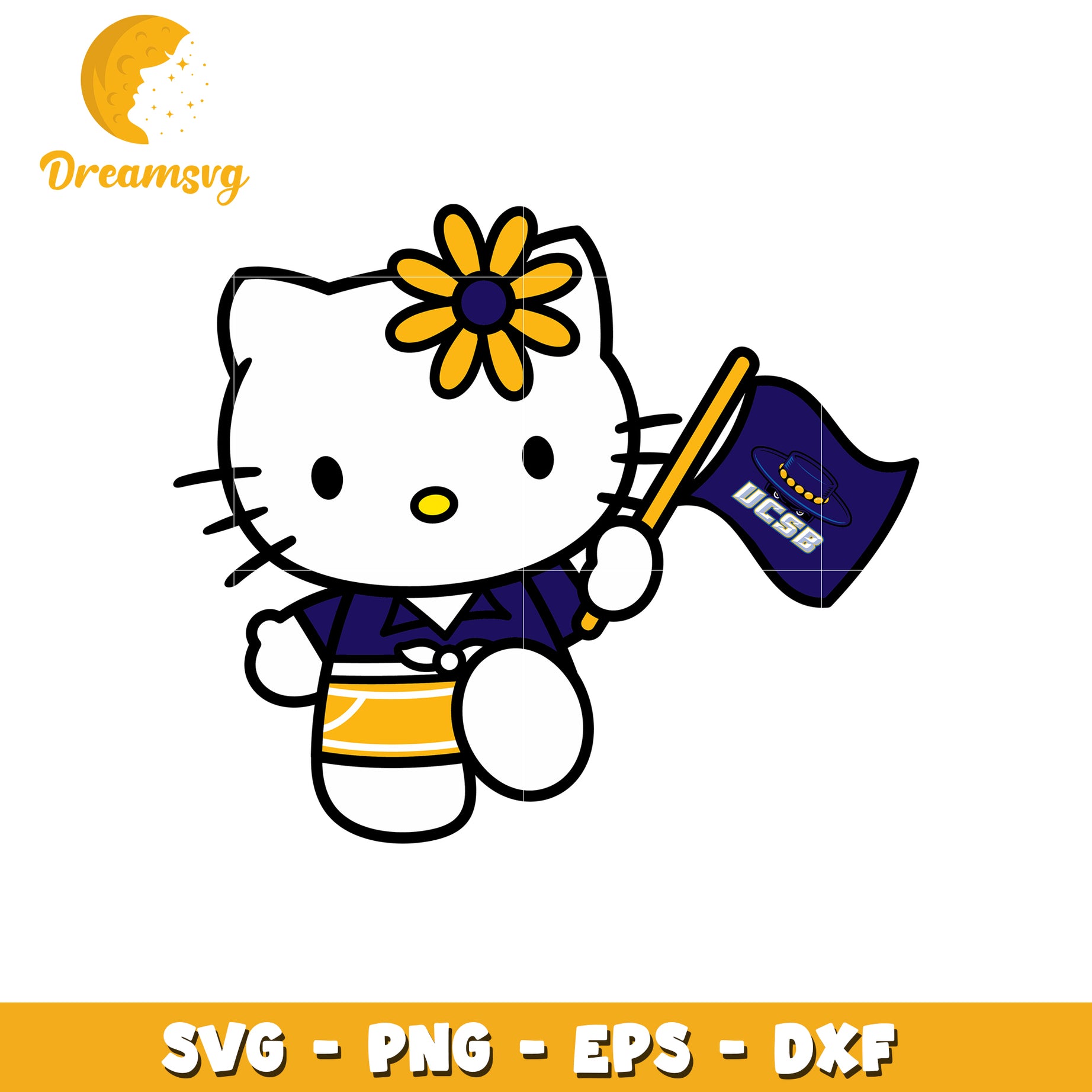 Hello Kitty SVG Design UC Santa Barbara