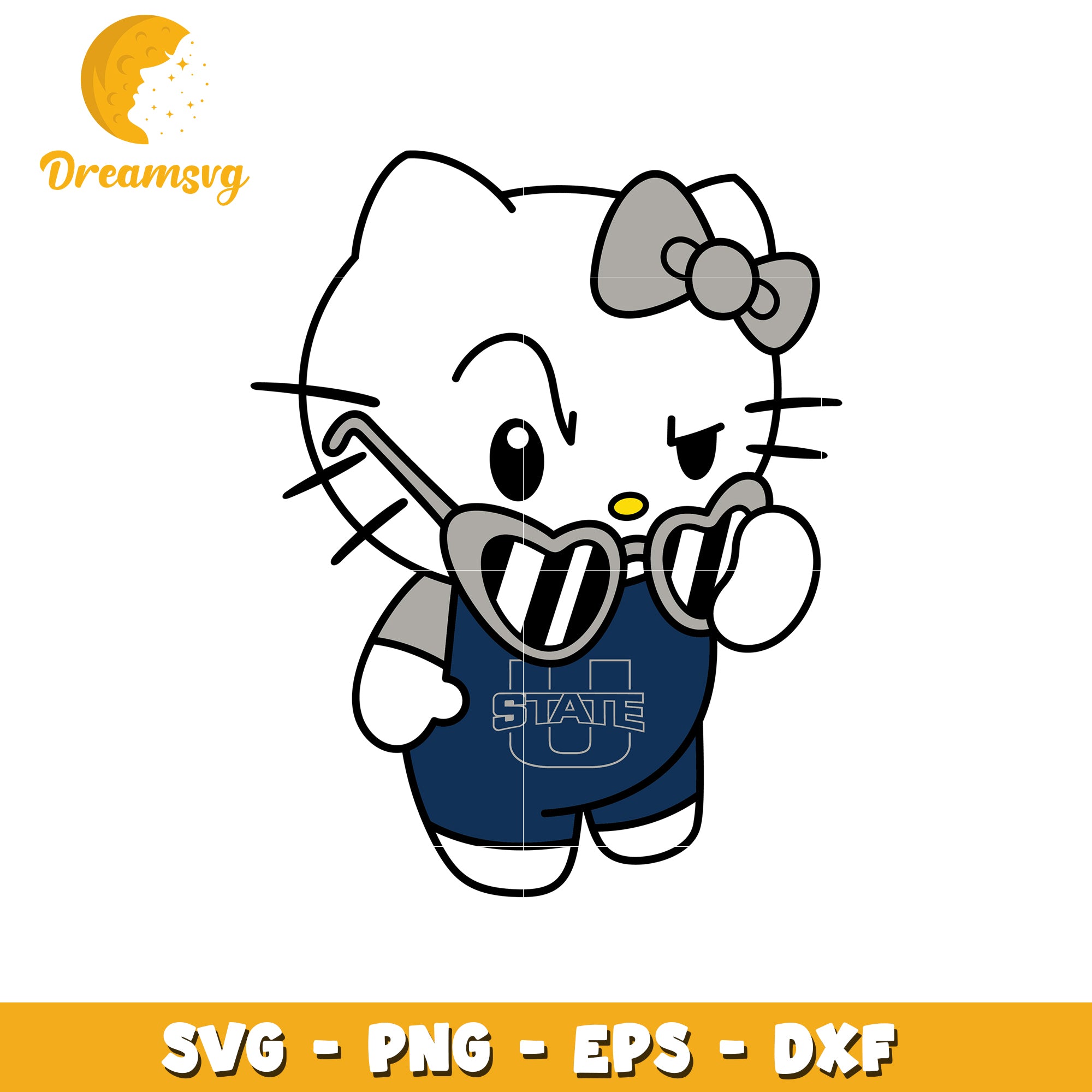 Hello Kitty SVG Design University State