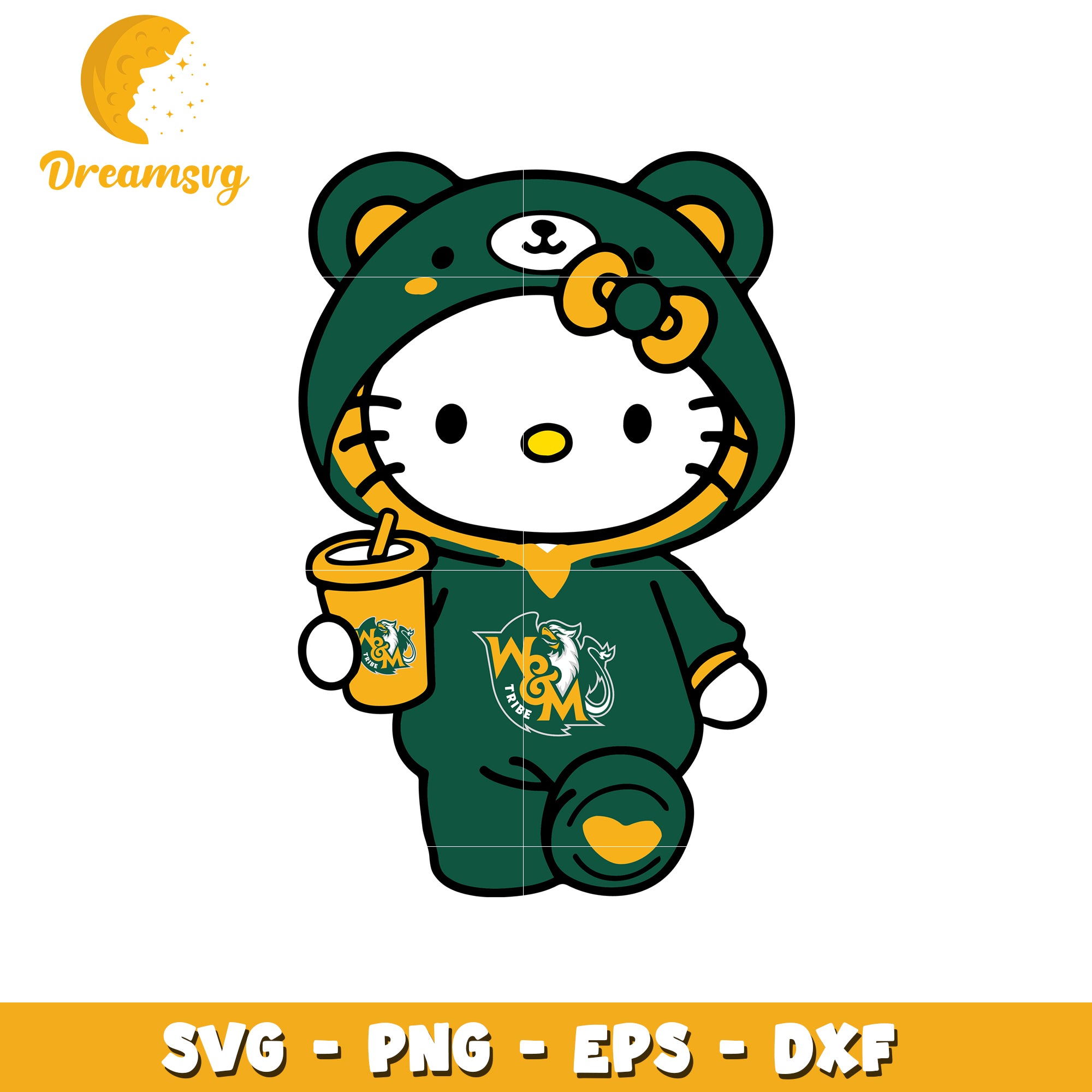 Hello Kitty SVG Design W&M Tribe