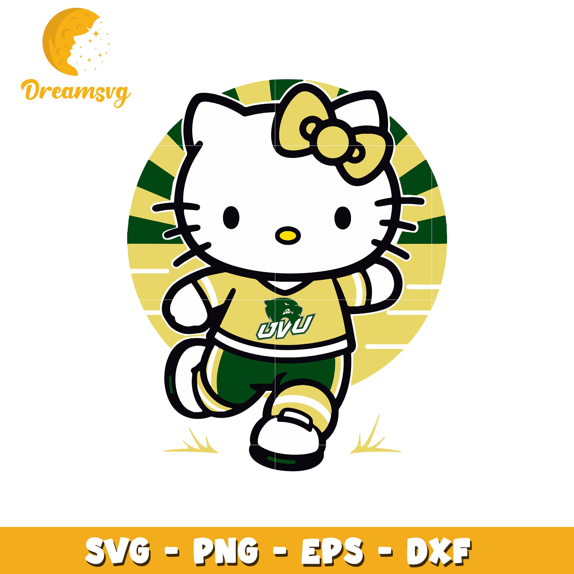 Hello Kitty SVG Design for Sports Team Apparel