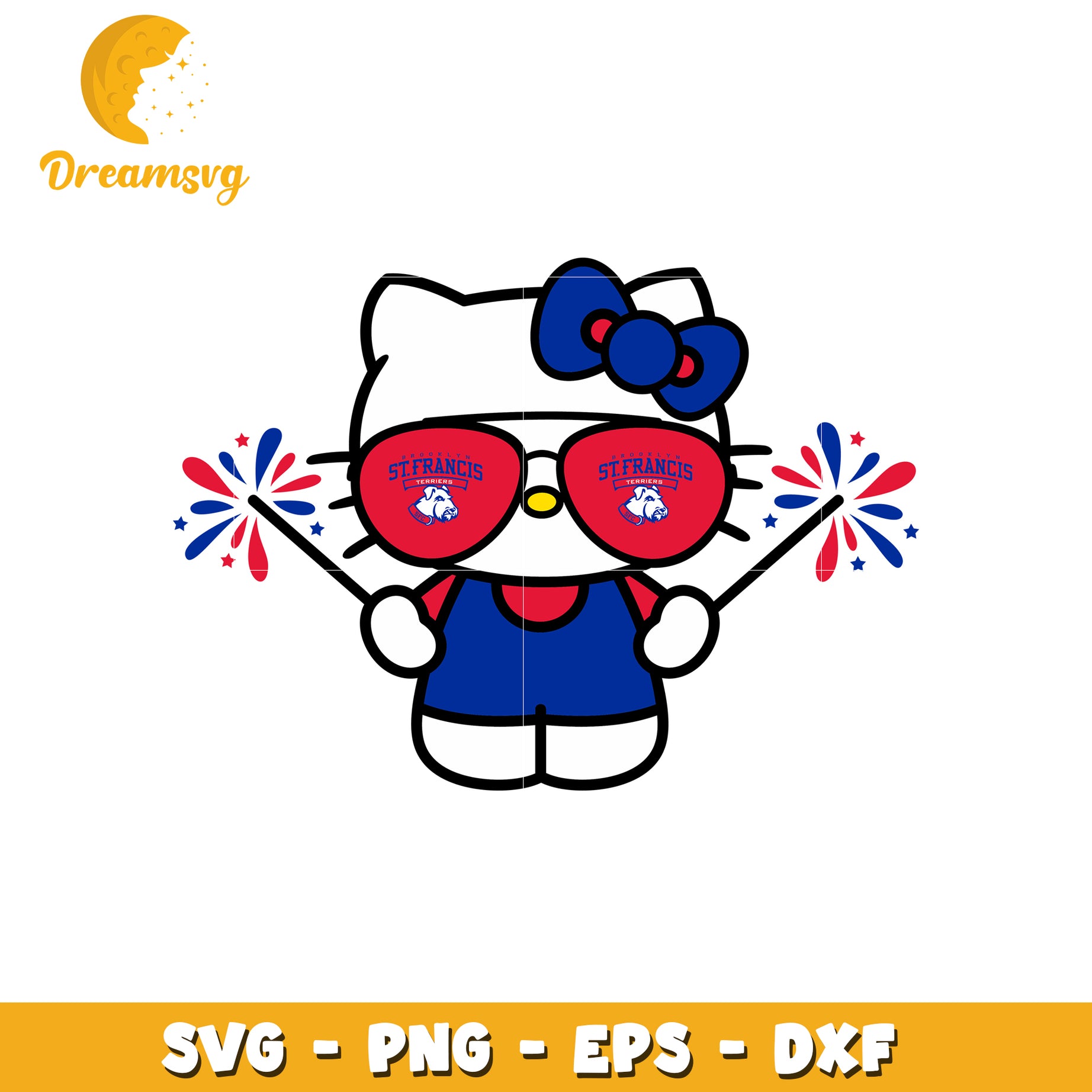 Hello Kitty SVG Design with St Francis Theme Art