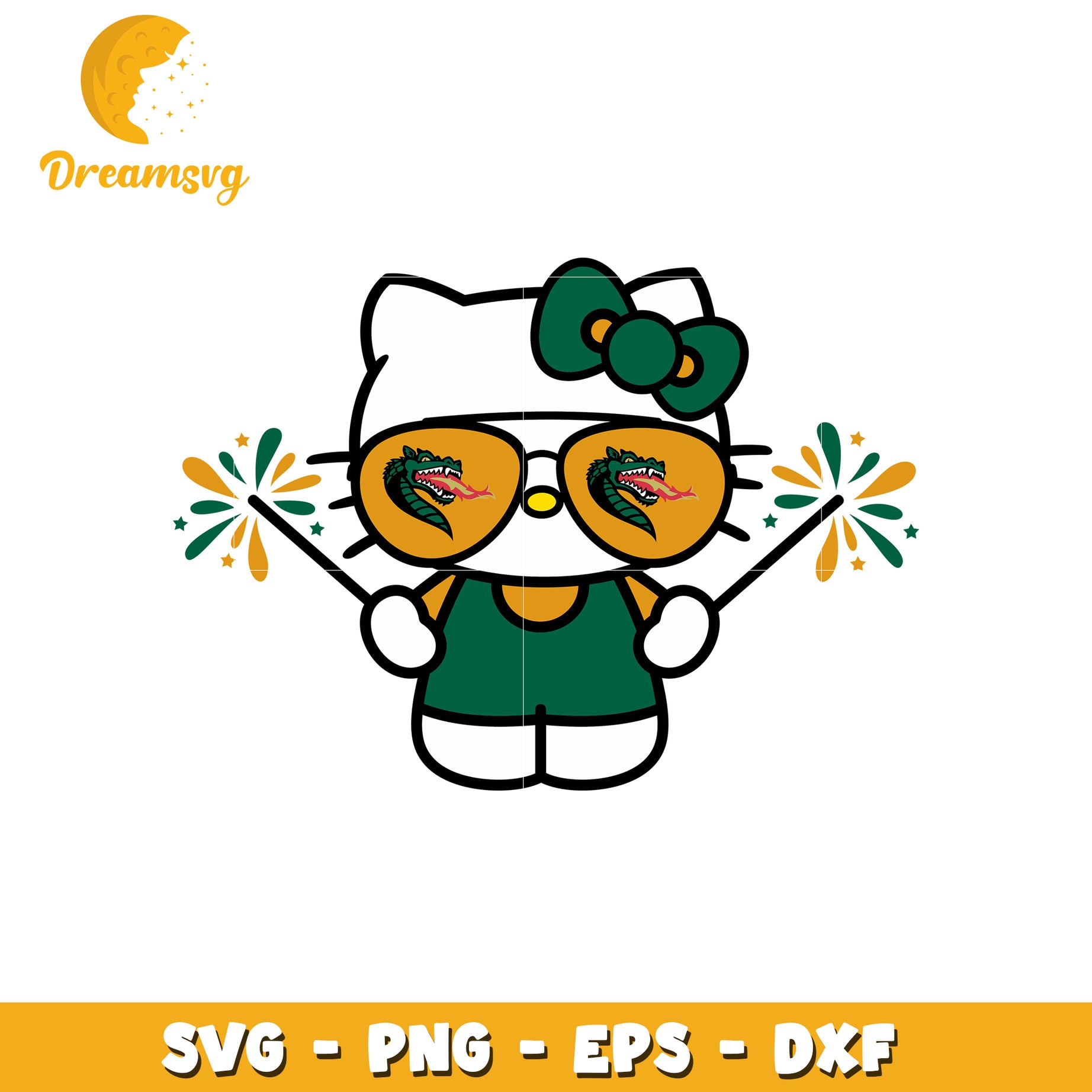 Hello Kitty SVG Dragon Design