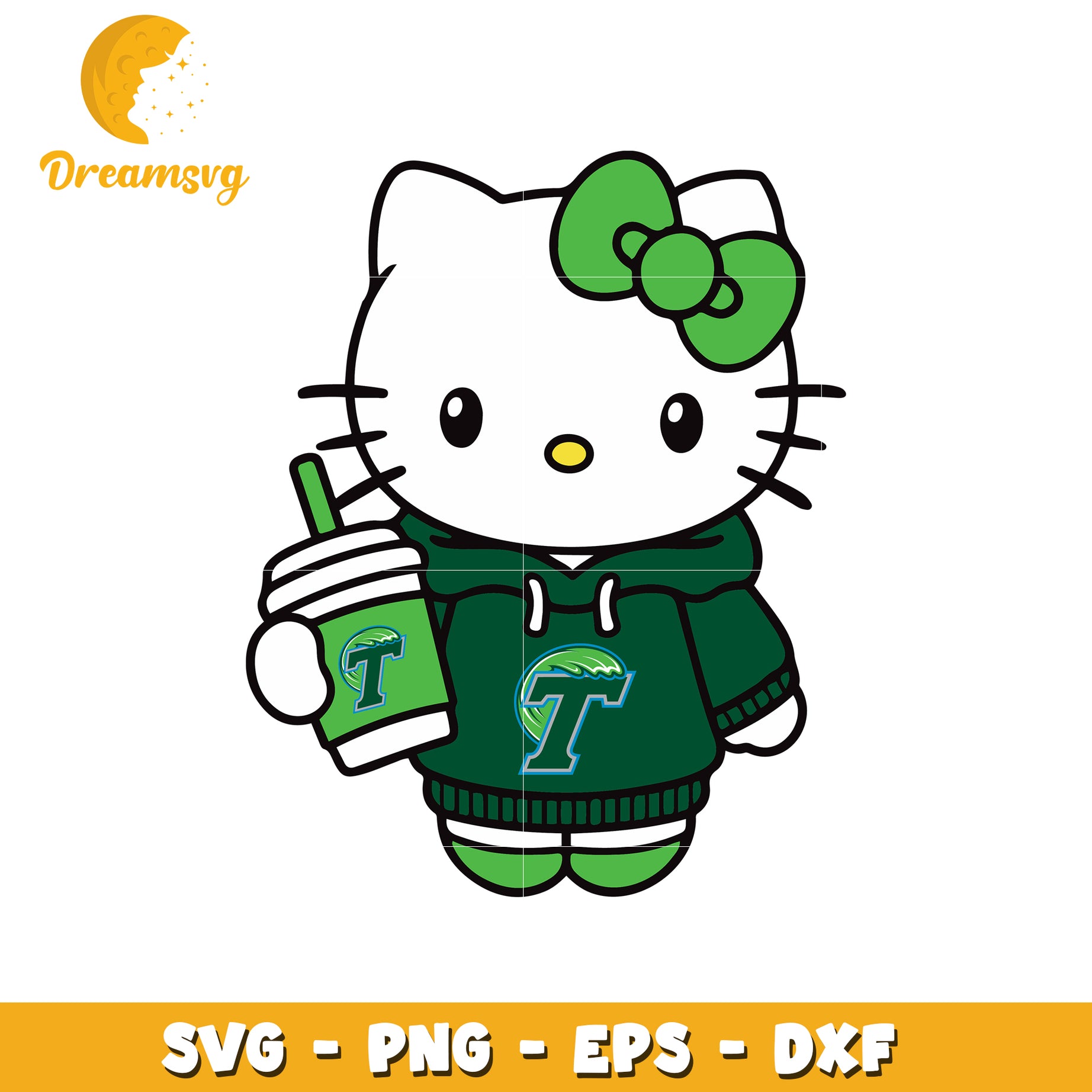 Hello Kitty SVG Hoodie Drink Design