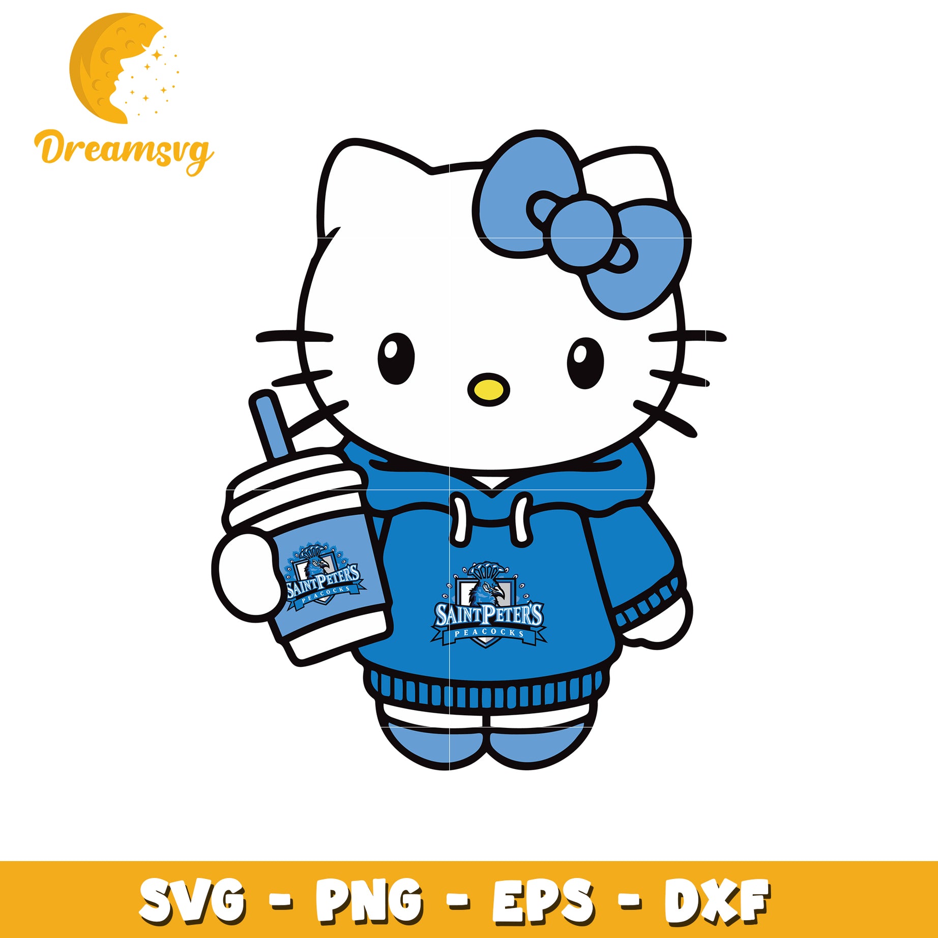 Hello Kitty SVG Saint Peters Peacocks