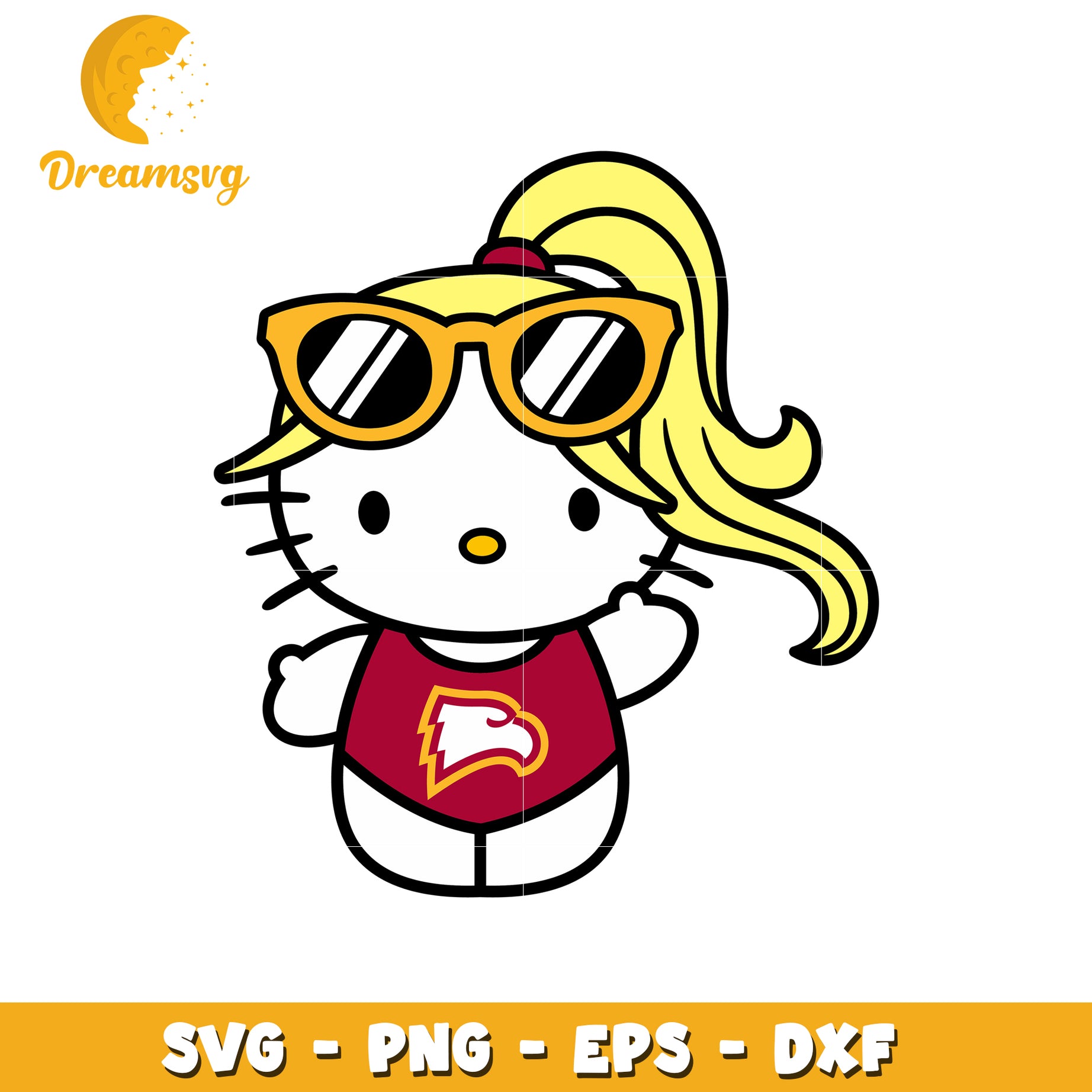 Hello Kitty SVG Summer Swimsuit Design