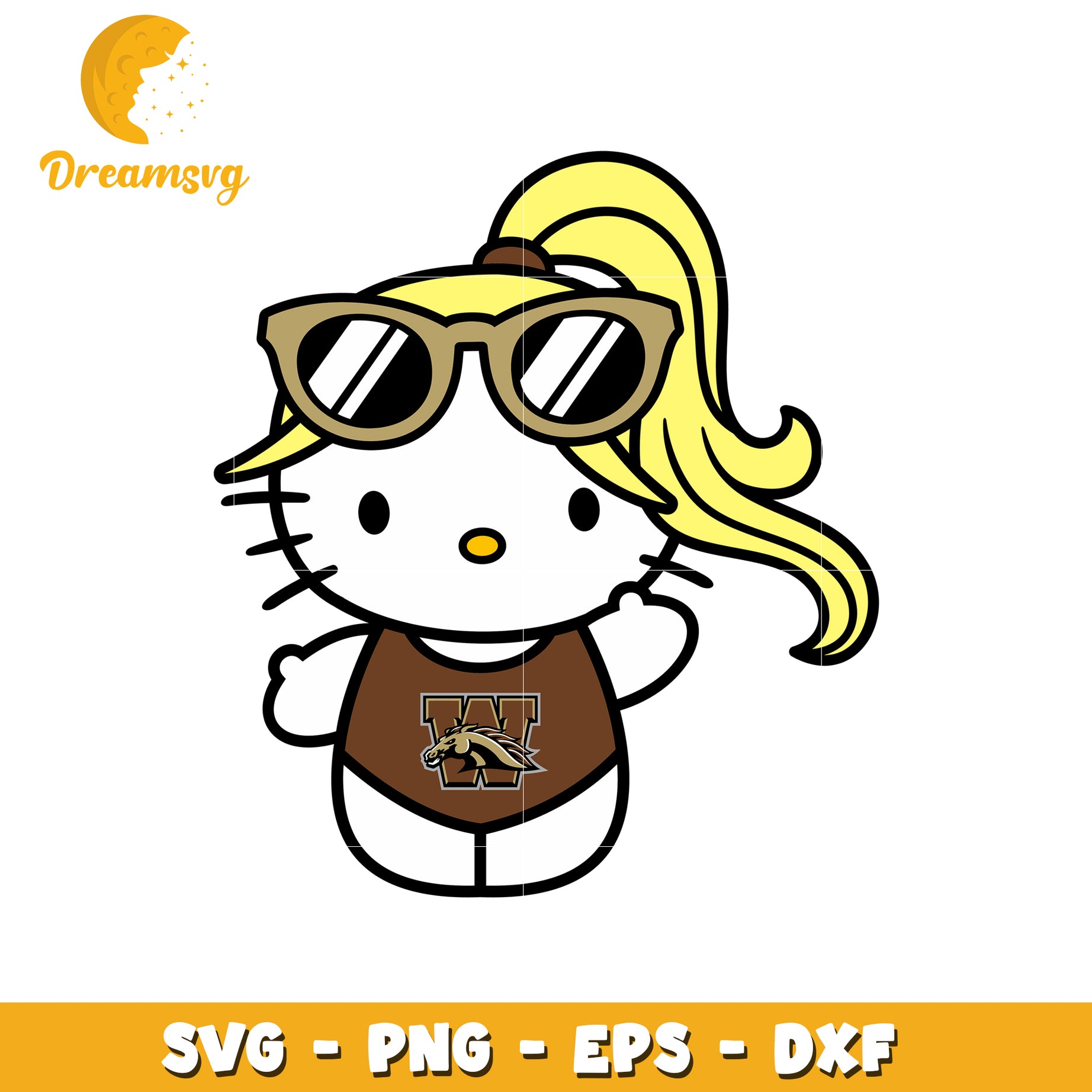 Hello Kitty SVG Sun Glasses & Swimsuit Design