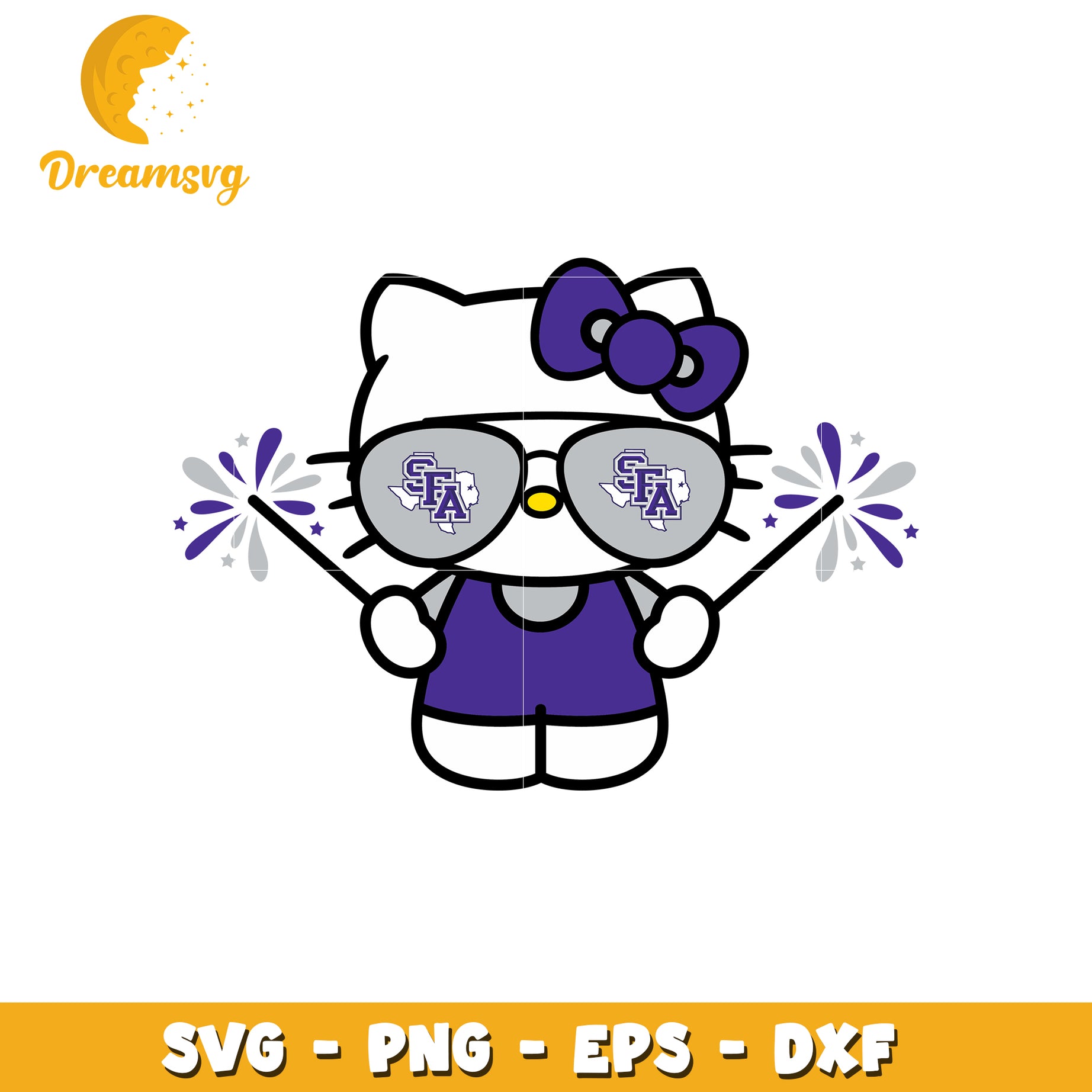 Hello Kitty SVG Texas State University
