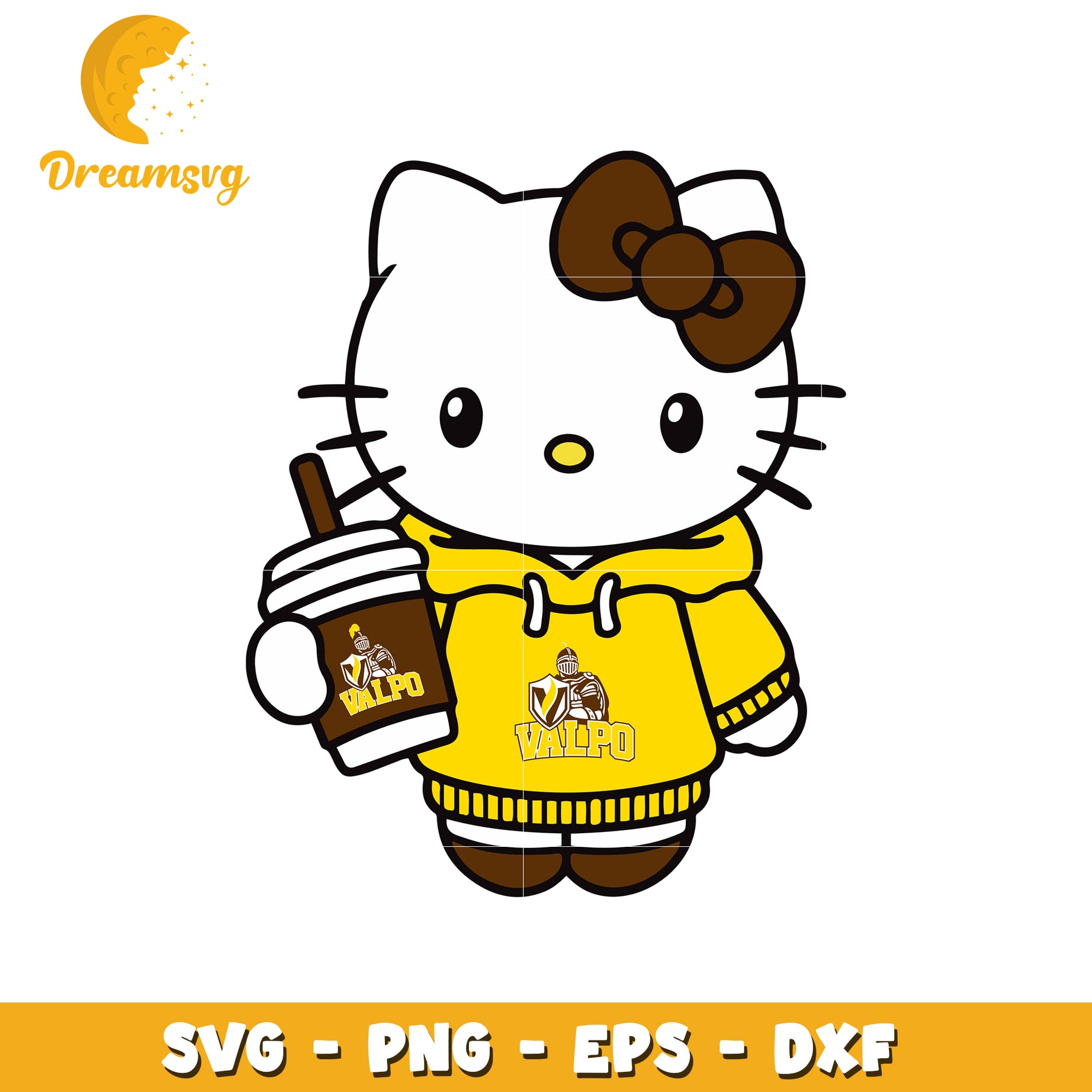 Hello Kitty SVG Valparaiso University Design