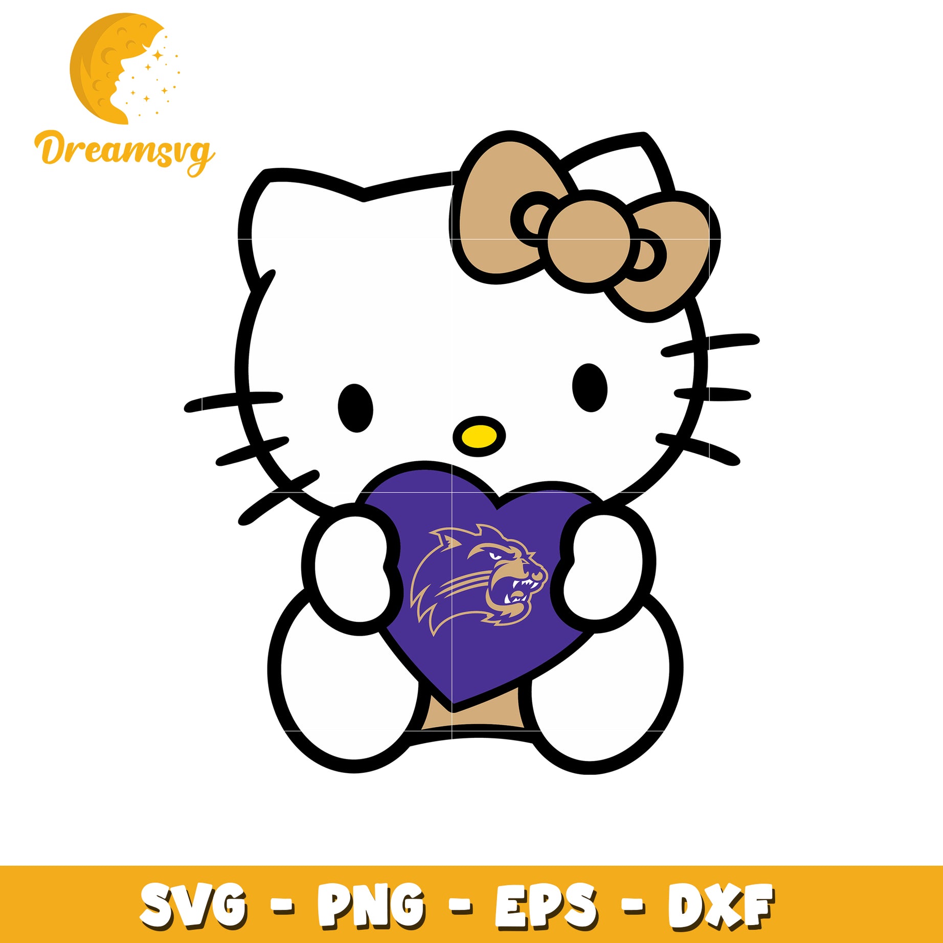 Hello Kitty SVG Wildcats Design