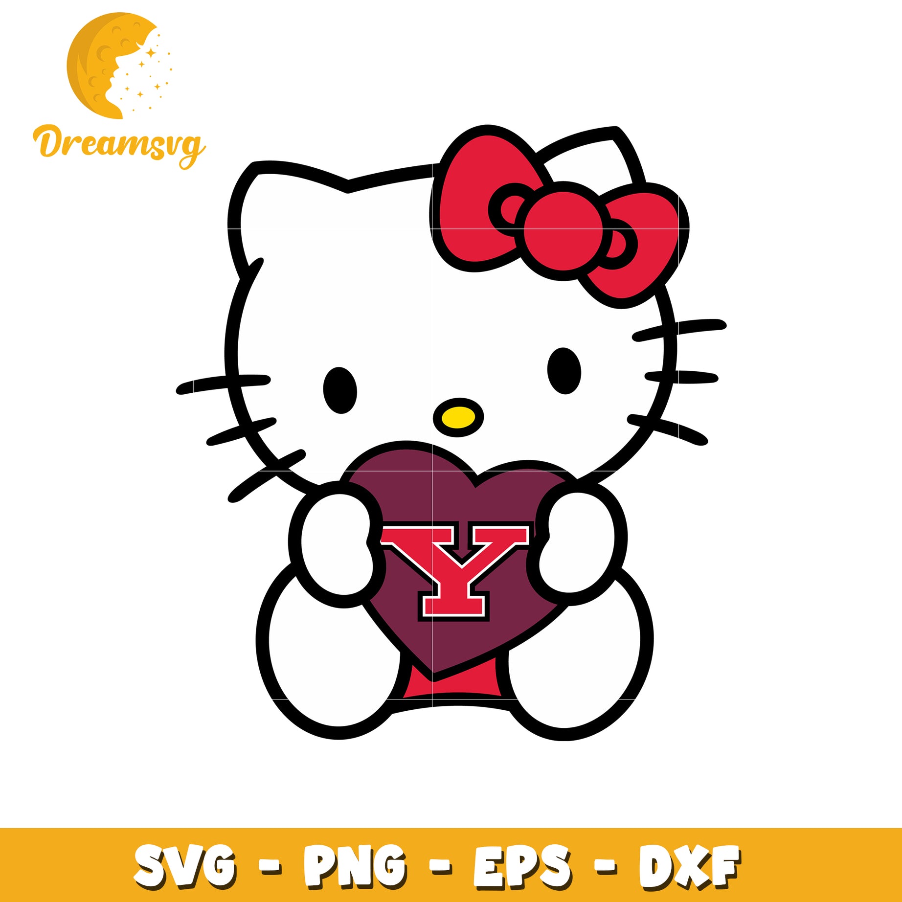 Hello Kitty SVG with Letter Y