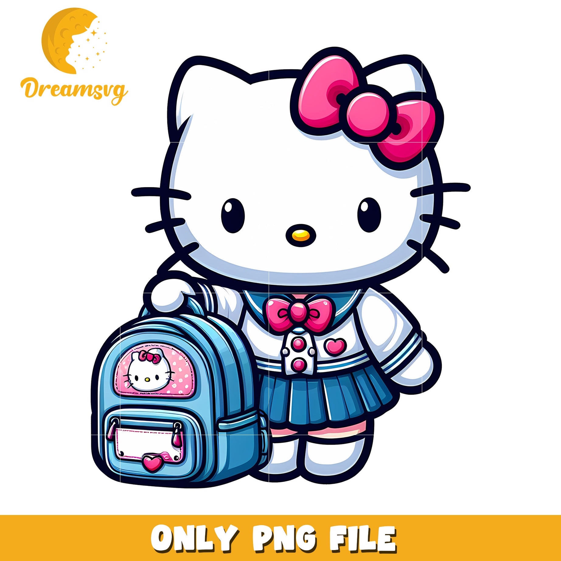 Hello Kitty Schoolgirl PNG Clipart