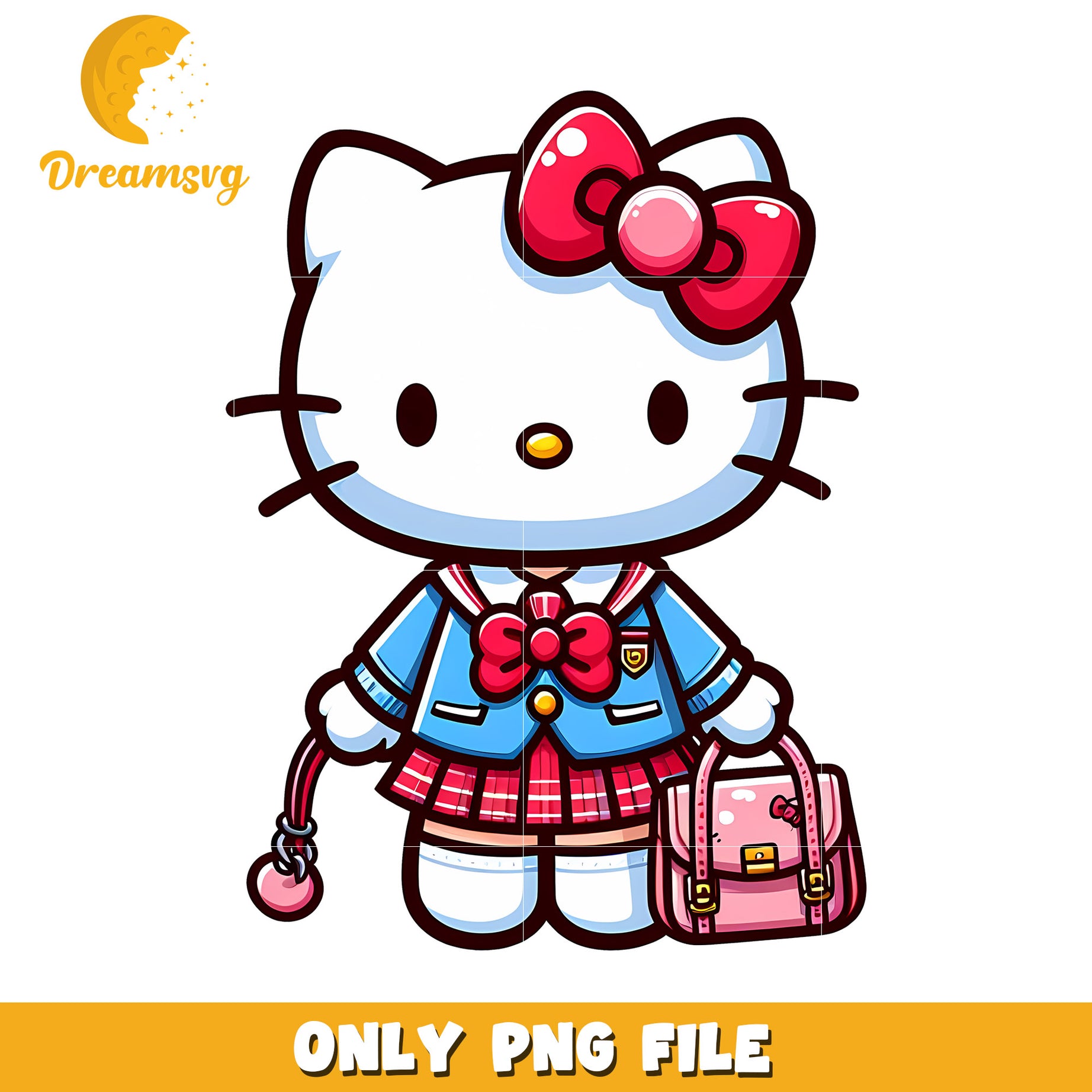 Hello Kitty Schoolgirl PNG Image