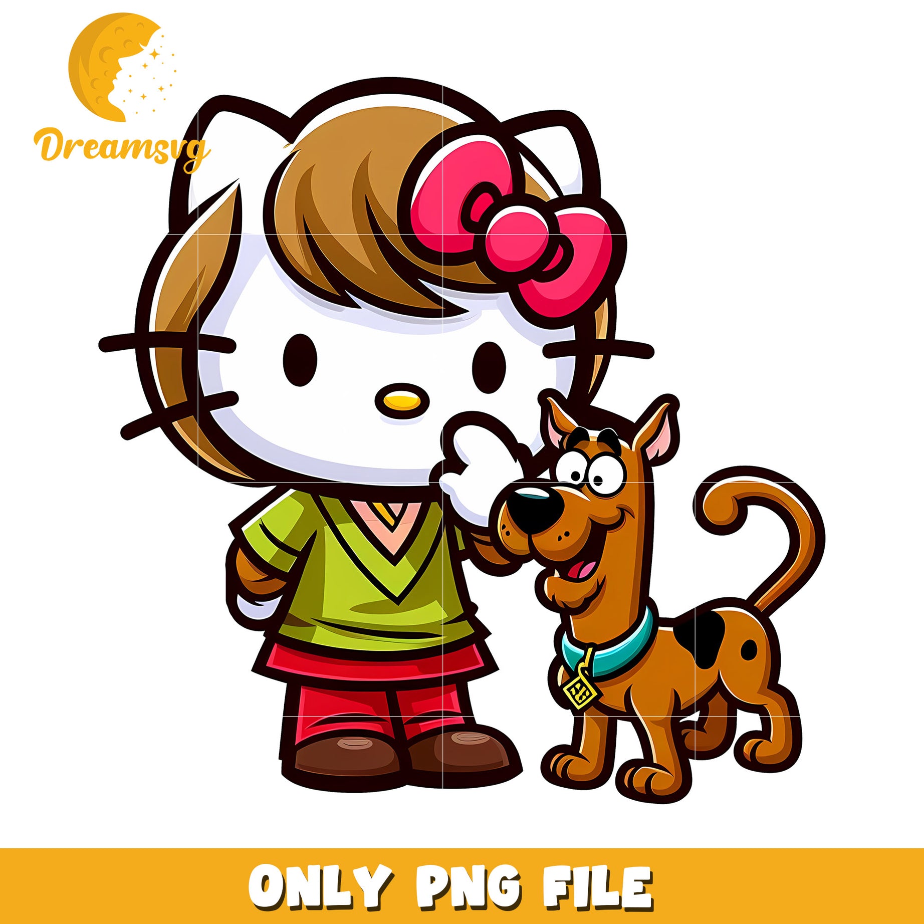 Hello Kitty Scooby Doo PNG Image