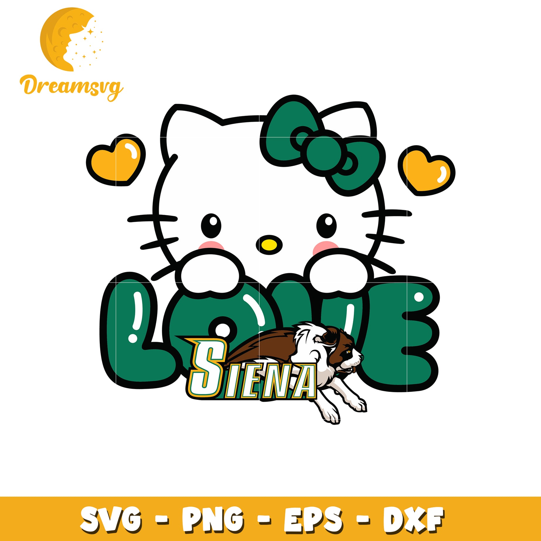 Hello Kitty Siena Saints SVG Design