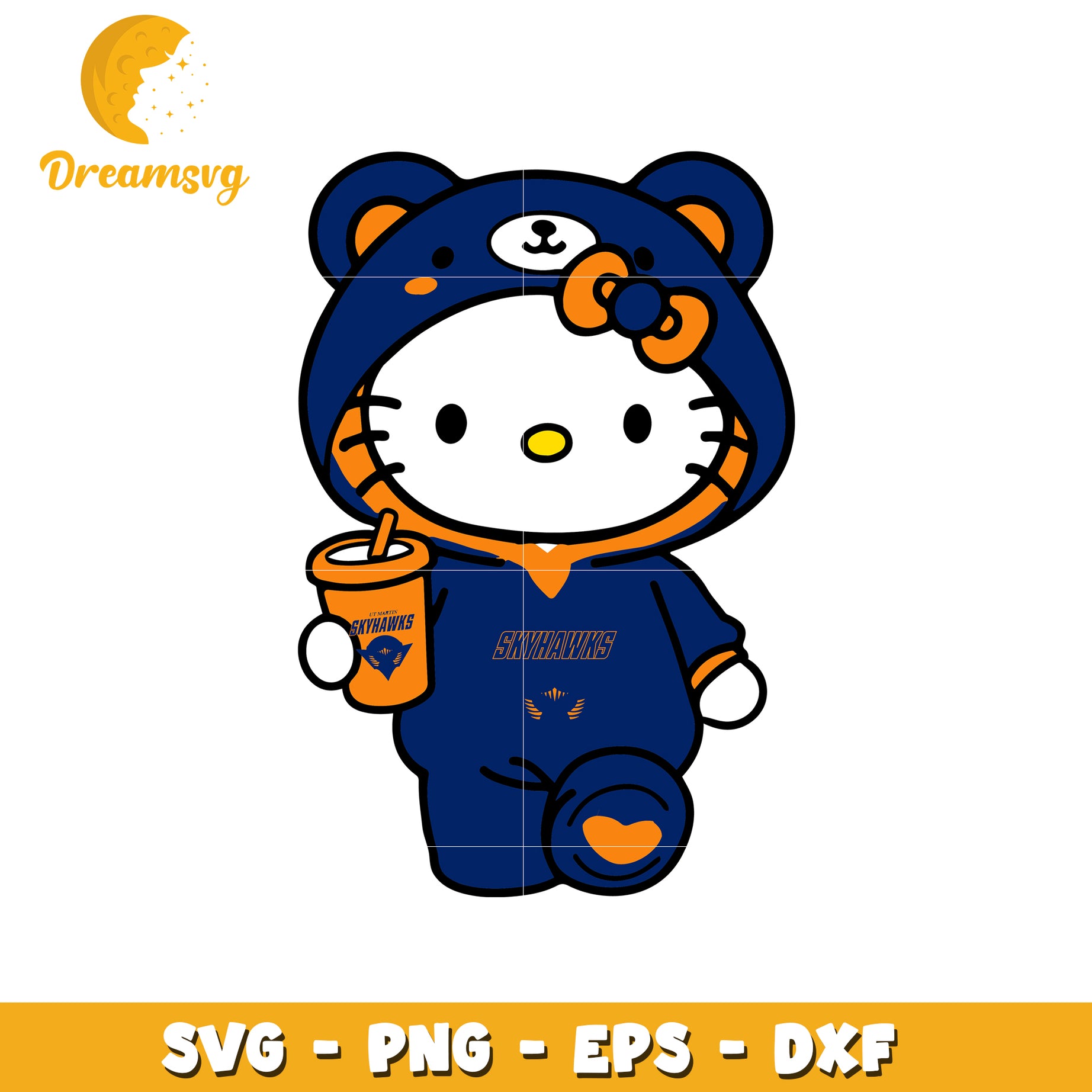Hello Kitty Skyhawks SVG Design