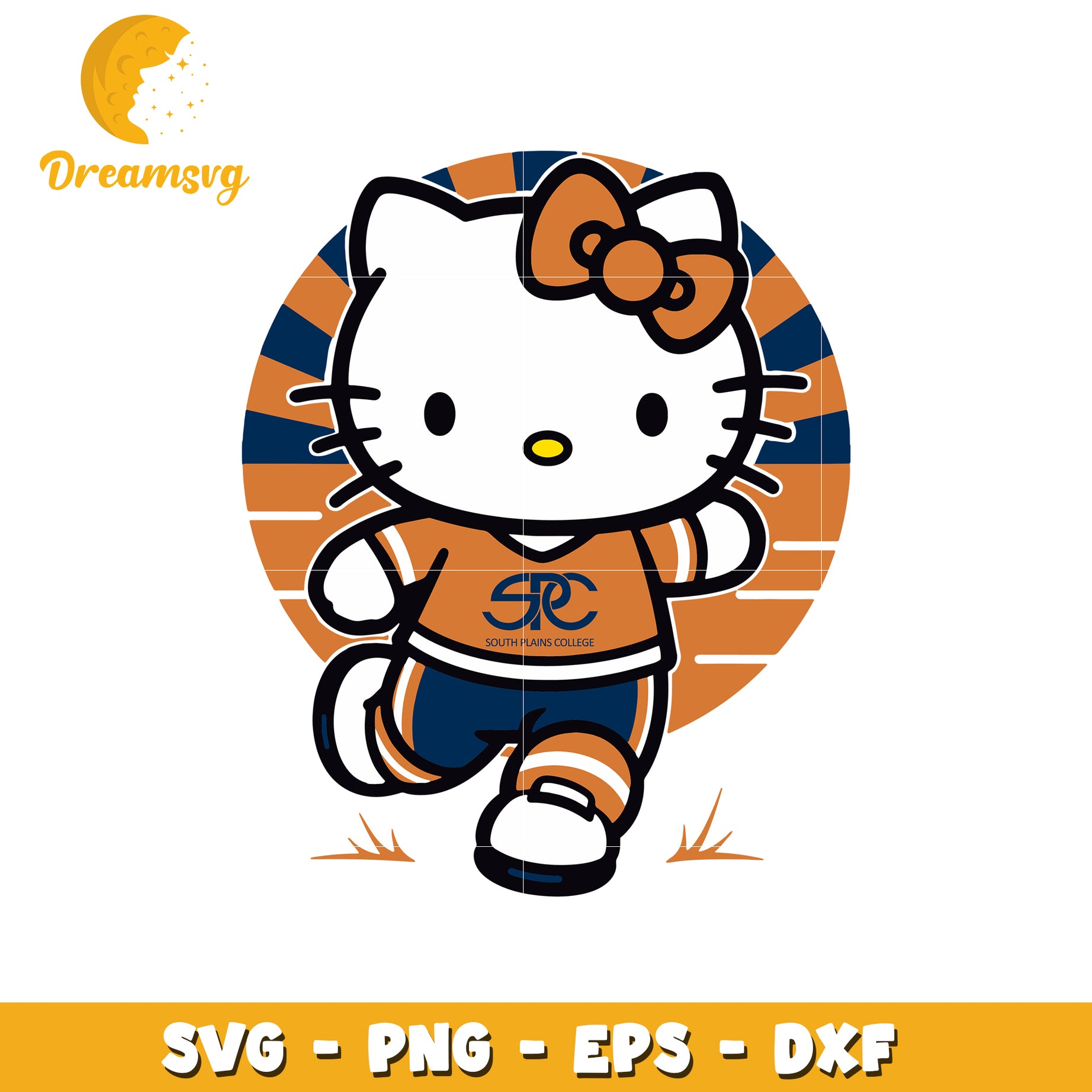 Hello Kitty South Plains College SVG