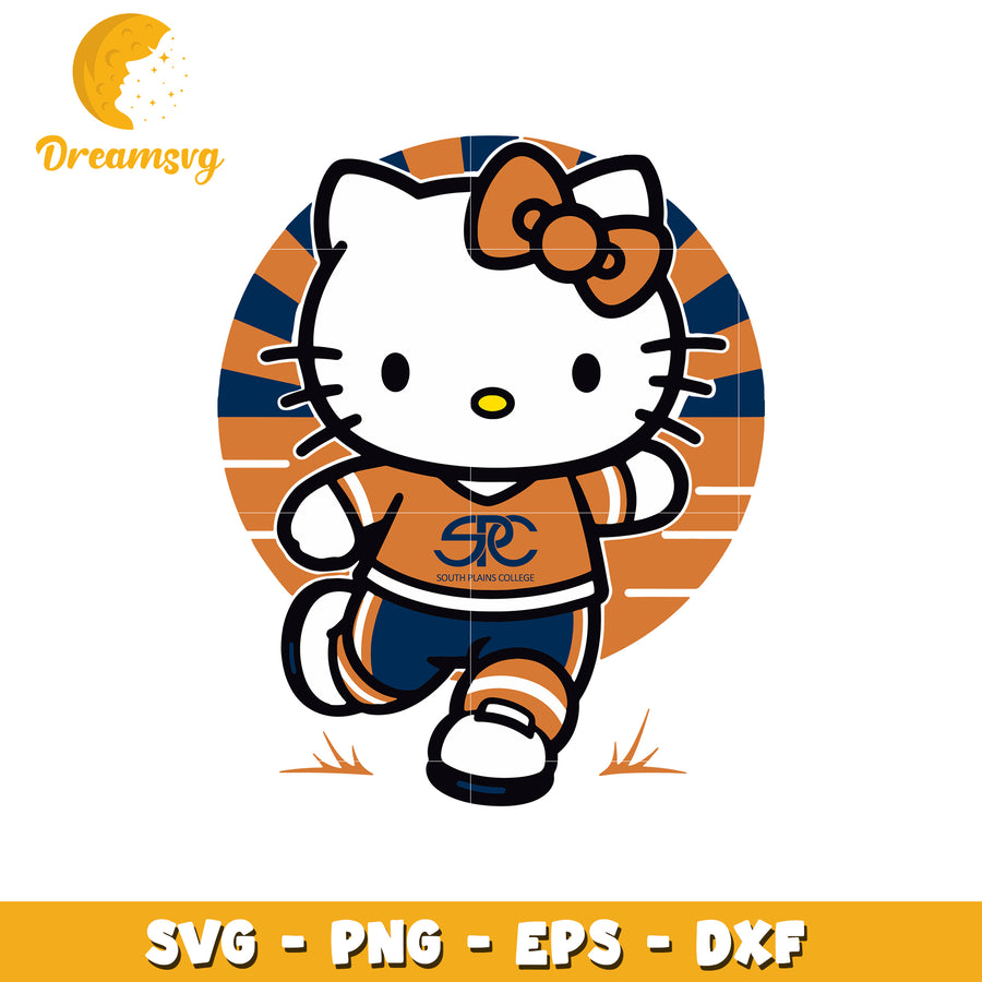 Hello Kitty South Plains College SVG