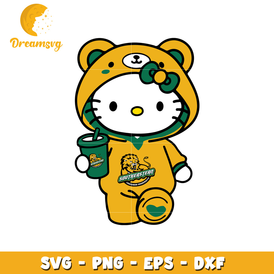 Hello Kitty Southeastern University SVG