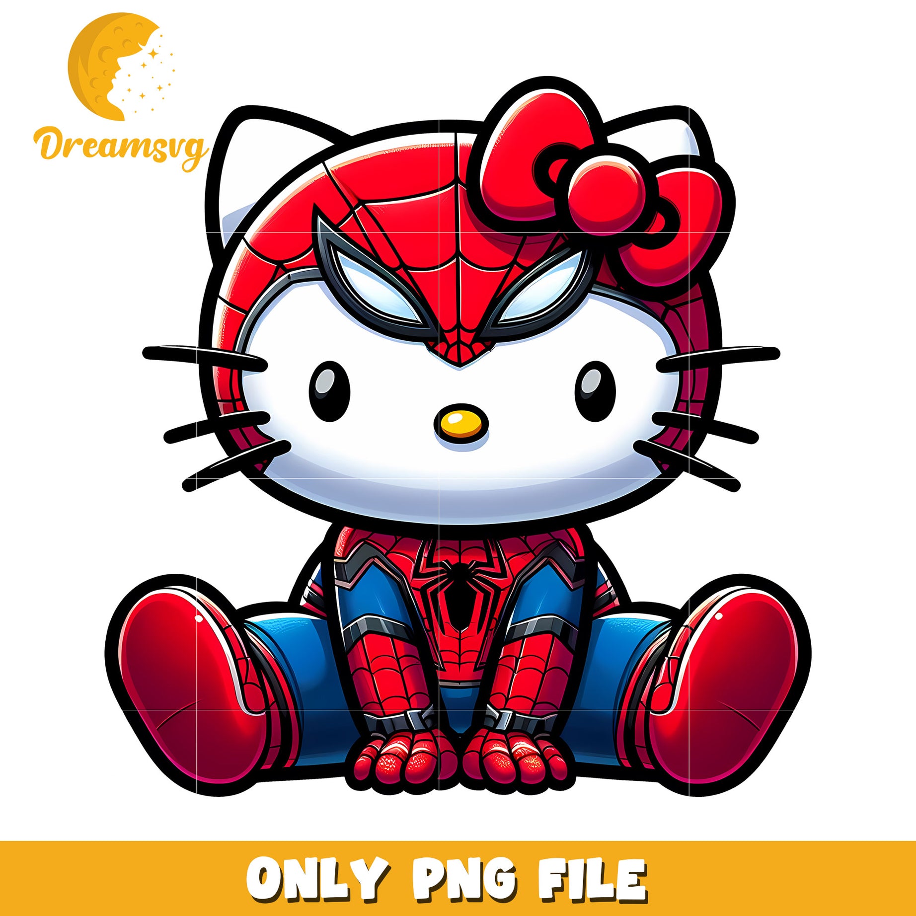 Hello Kitty Spider-Man PNG Image