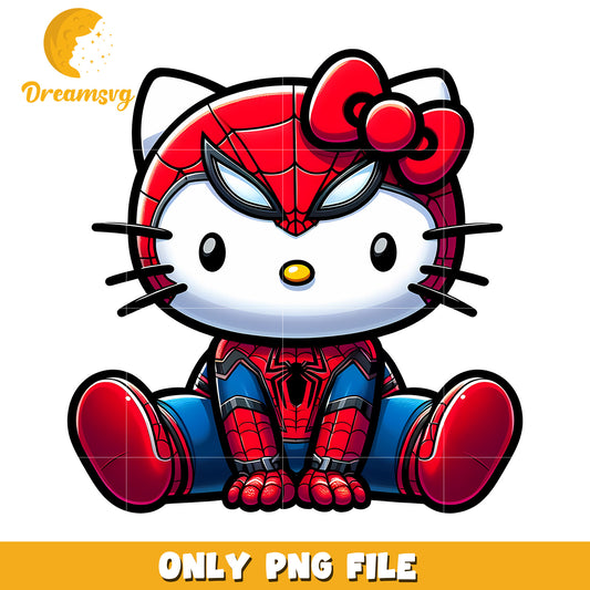 Hello Kitty Spider-Man PNG Image