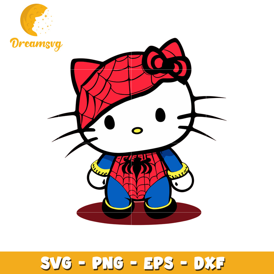 Hello Kitty Spider Gwen SVG PNG EPS DXF