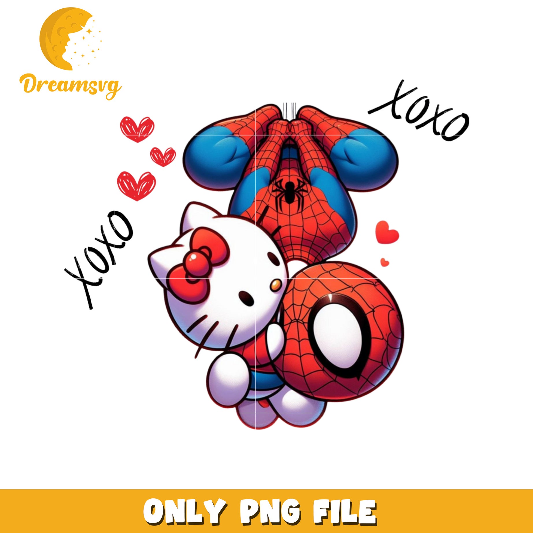 Hello Kitty SpiderMan PNG Image