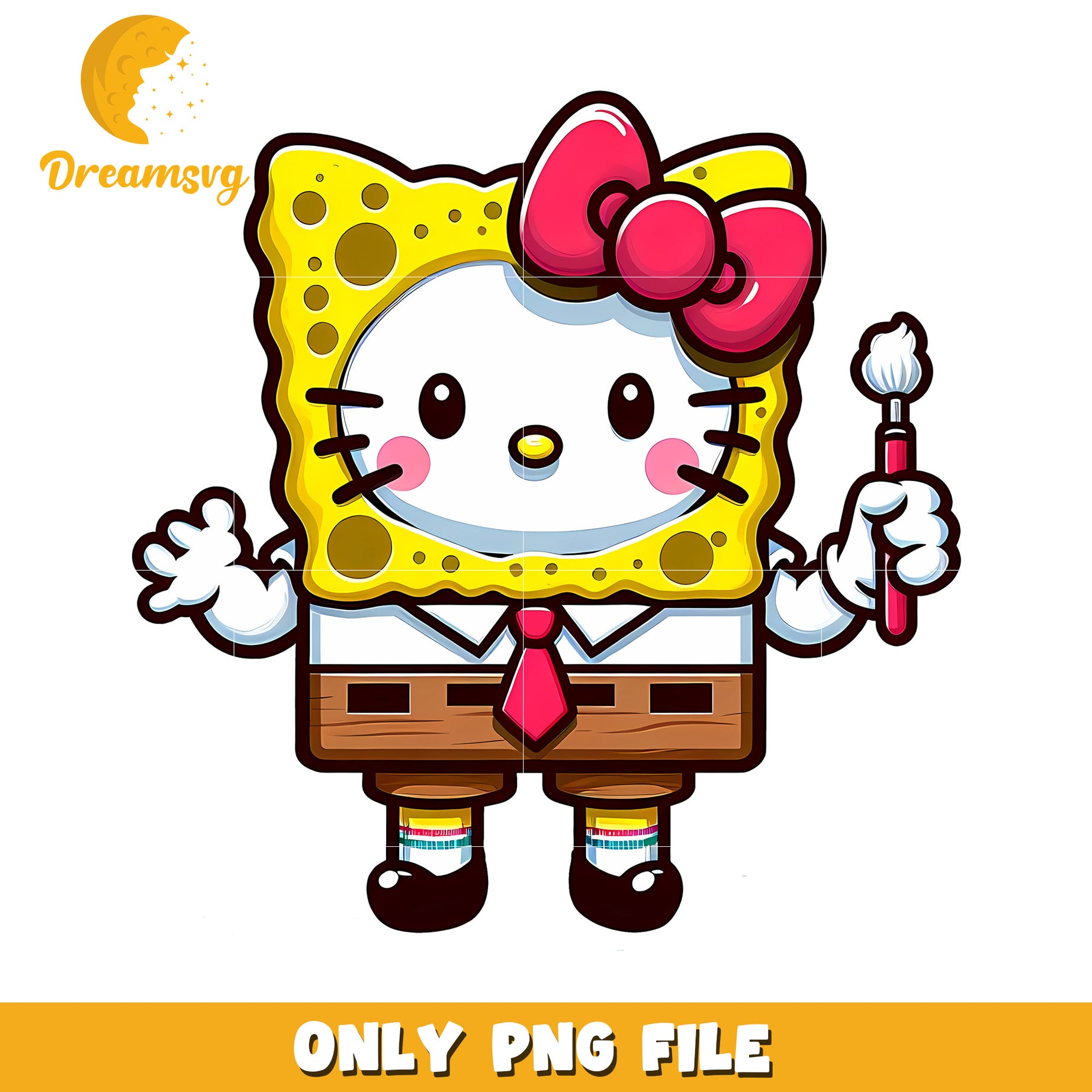 Hello Kitty SpongeBob PNG Clipart