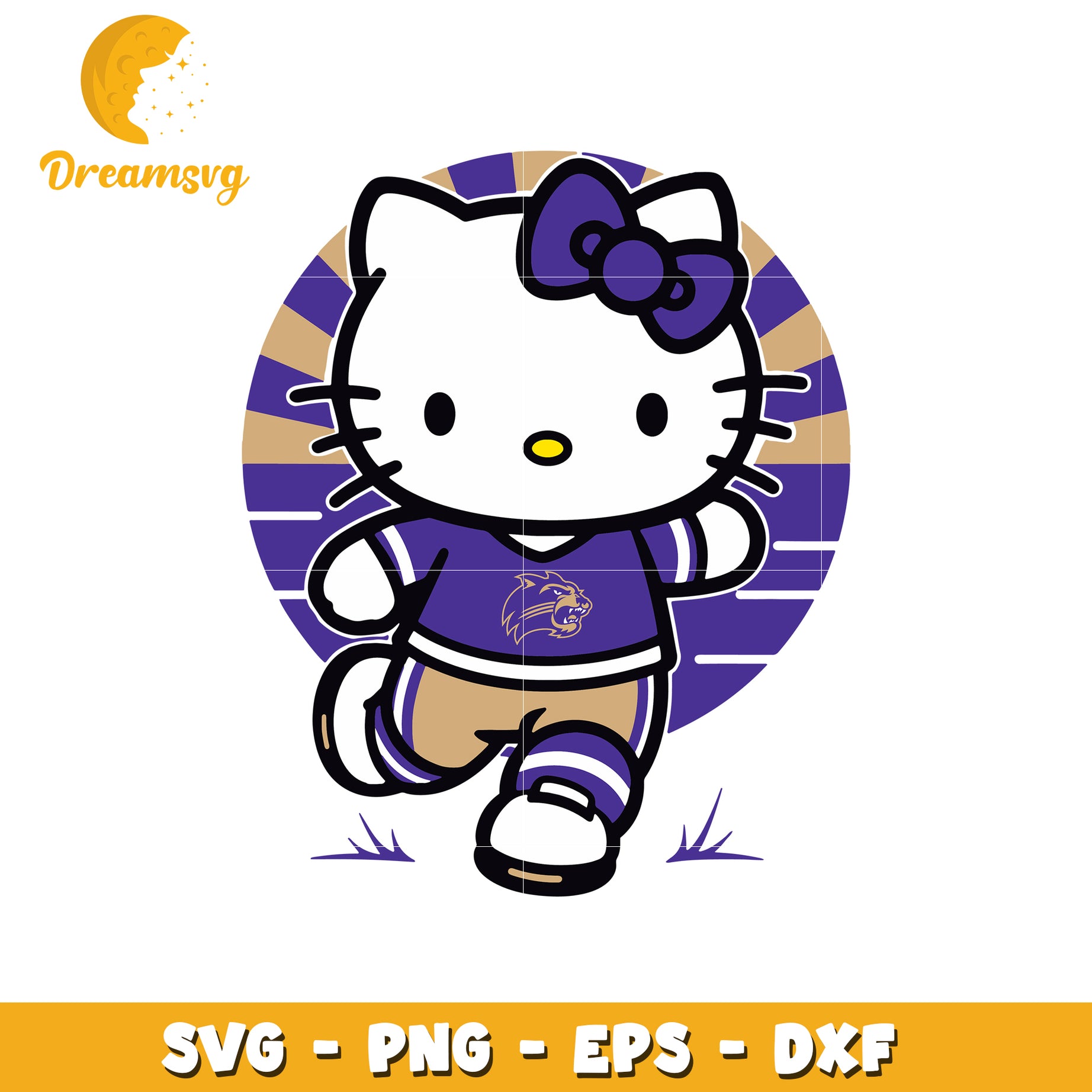 Hello Kitty Sports SVG Design