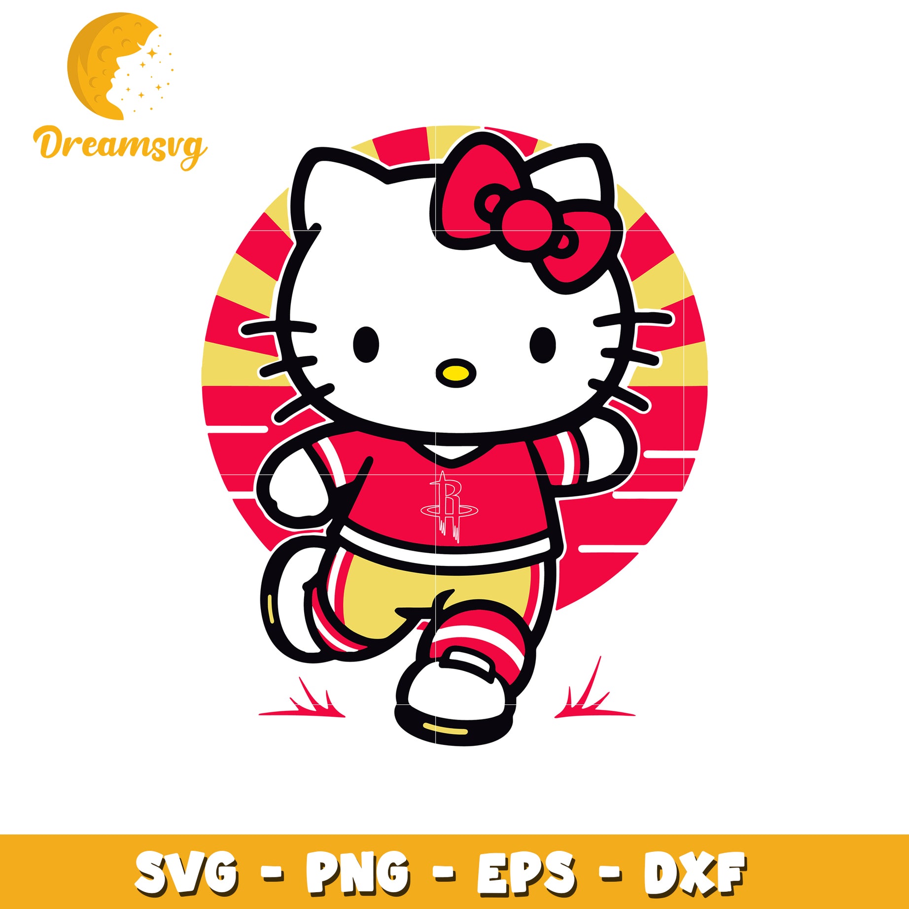 Hello Kitty Sports SVG Design for Crafters Online