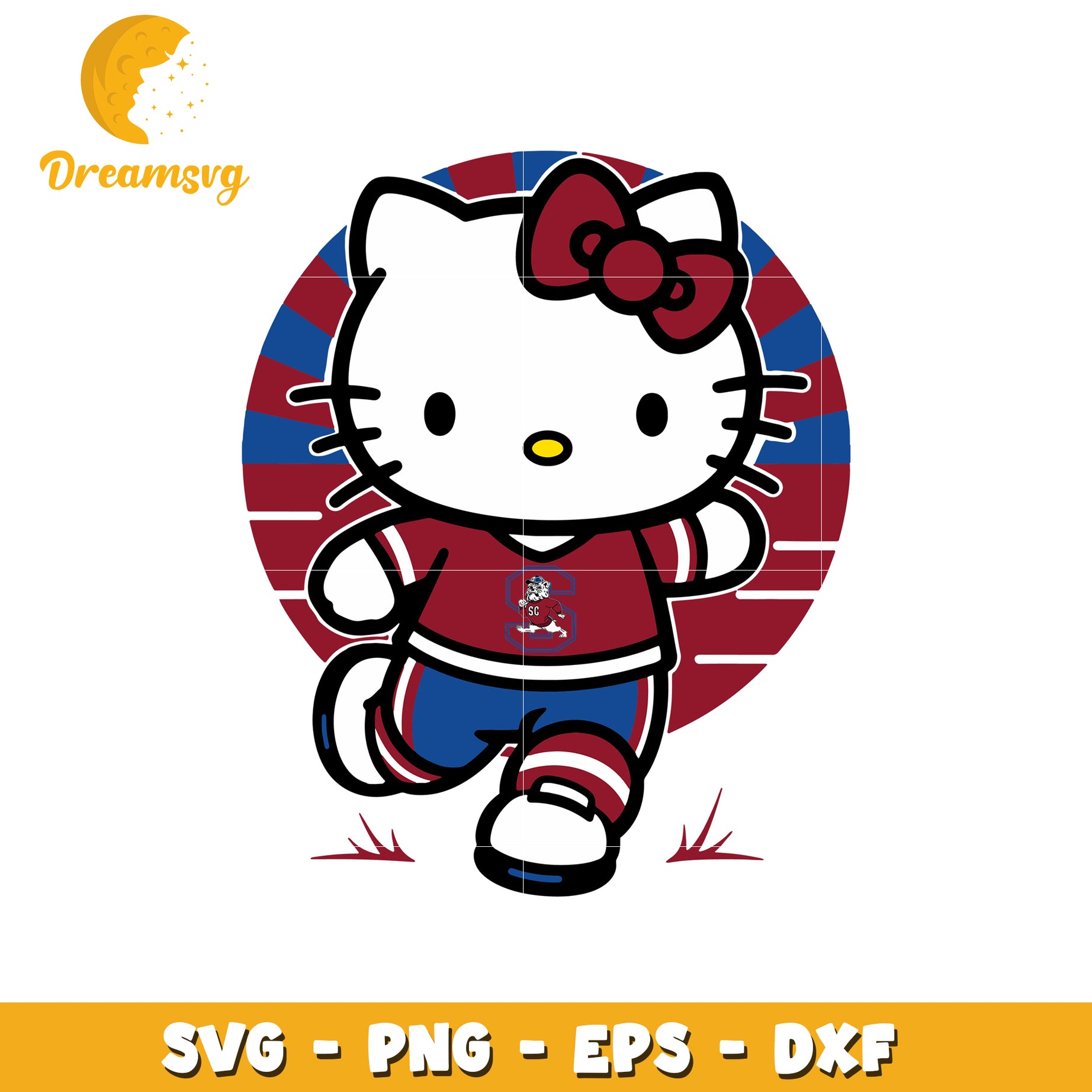 Hello Kitty Sports SVG Design for Crafts and Decor