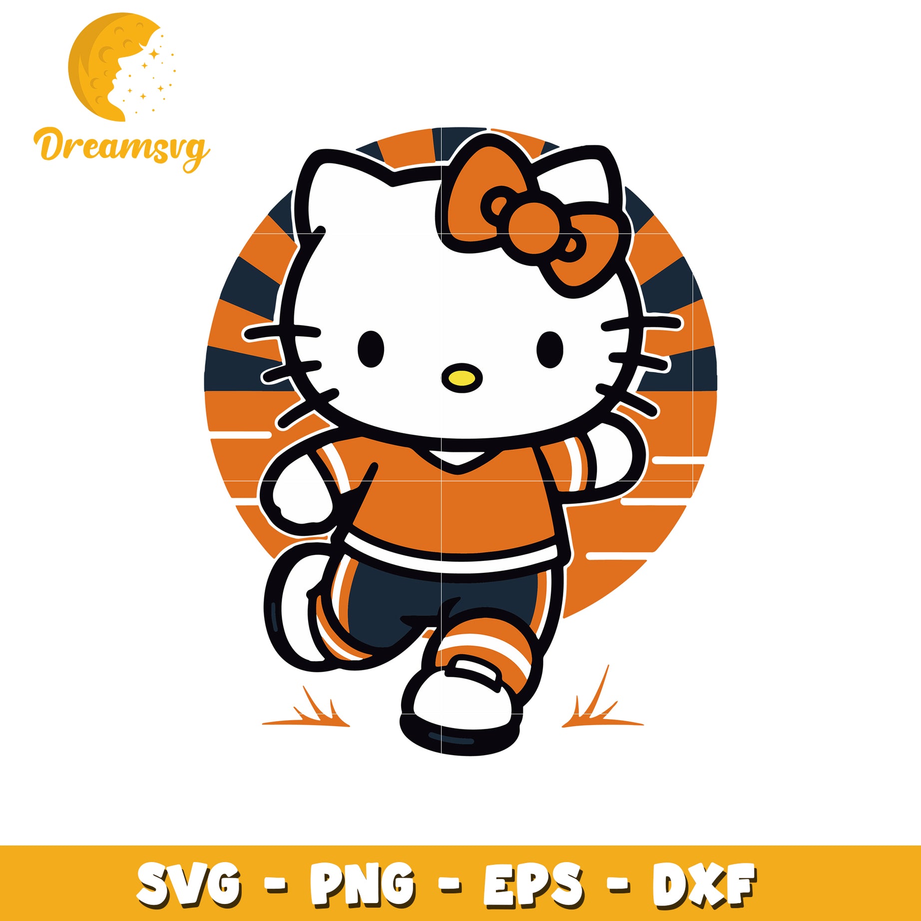 Hello Kitty Sporty SVG Design for Fun Crafts