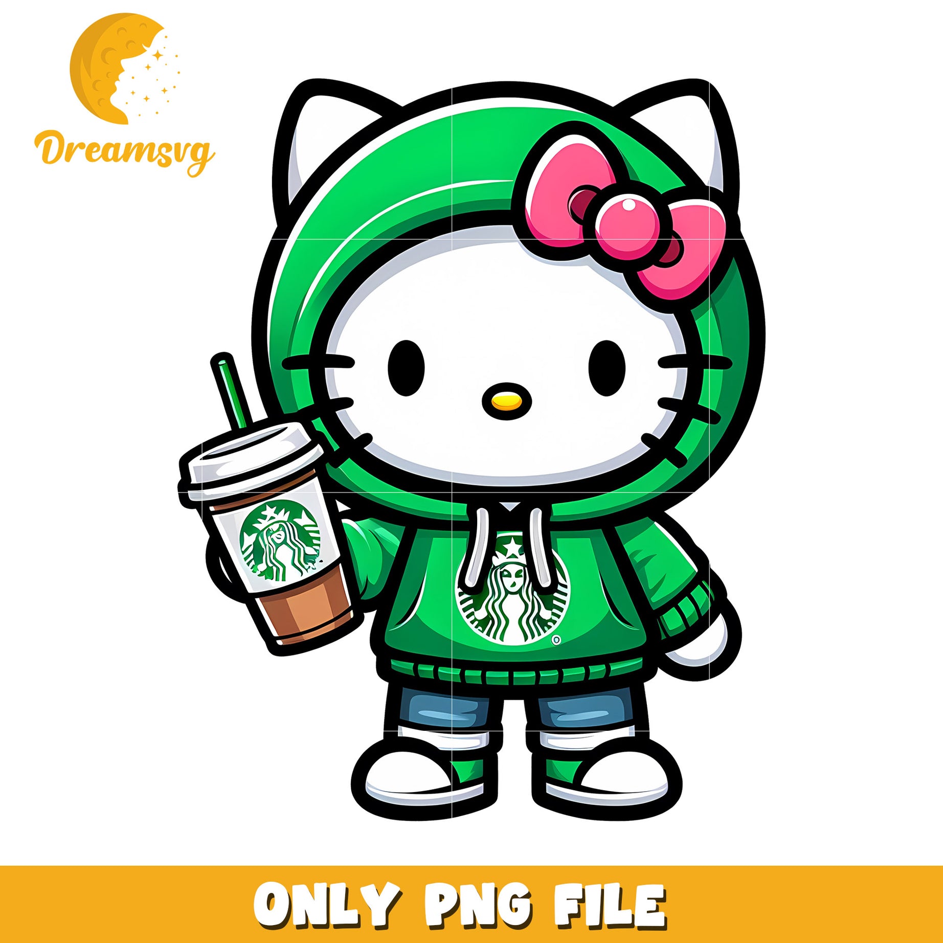 Hello Kitty Starbucks PNG Clipart