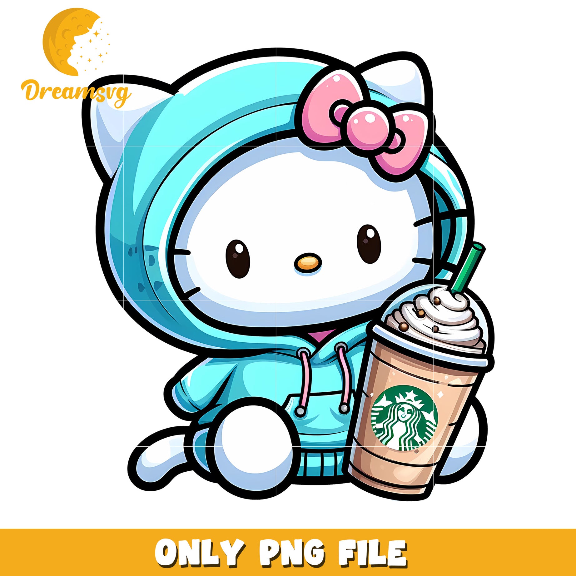 Hello Kitty Starbucks PNG Download