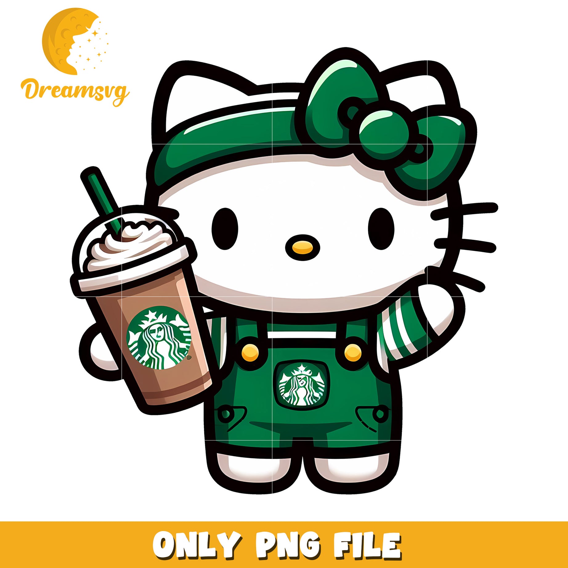 Hello Kitty Starbucks PNG File Cute Character Design Download