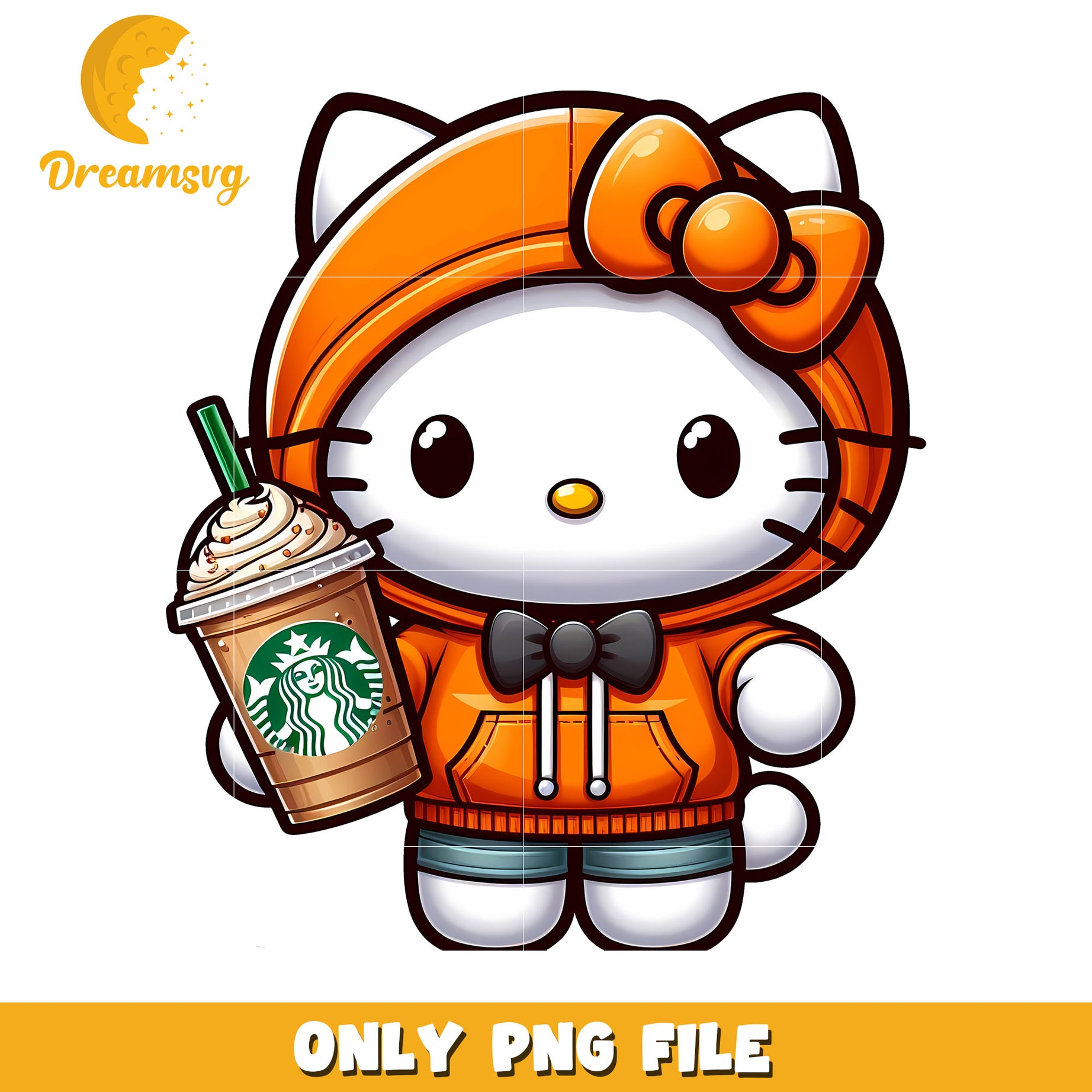 Hello Kitty Starbucks PNG Image