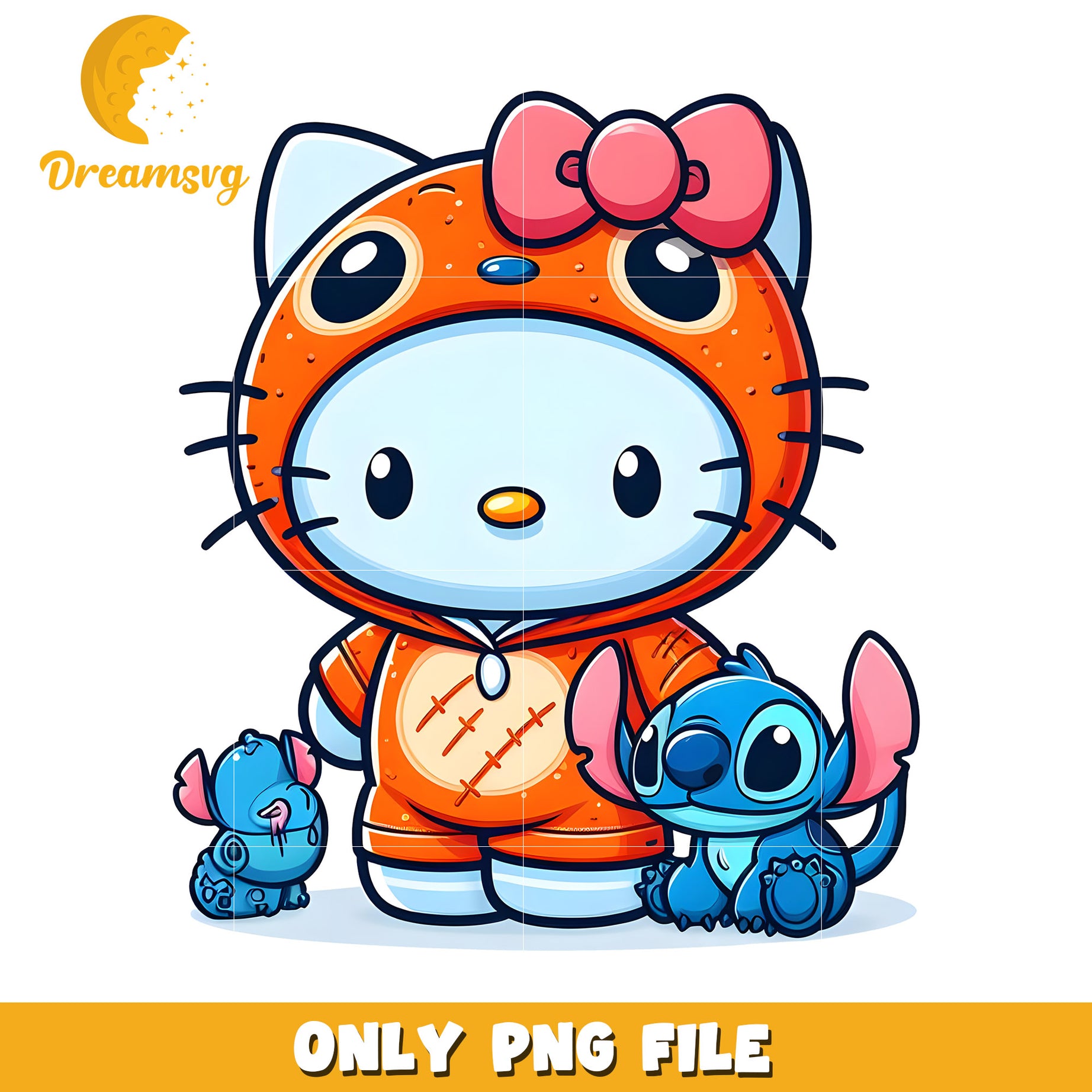 Hello Kitty Stitch PNG Costume Download