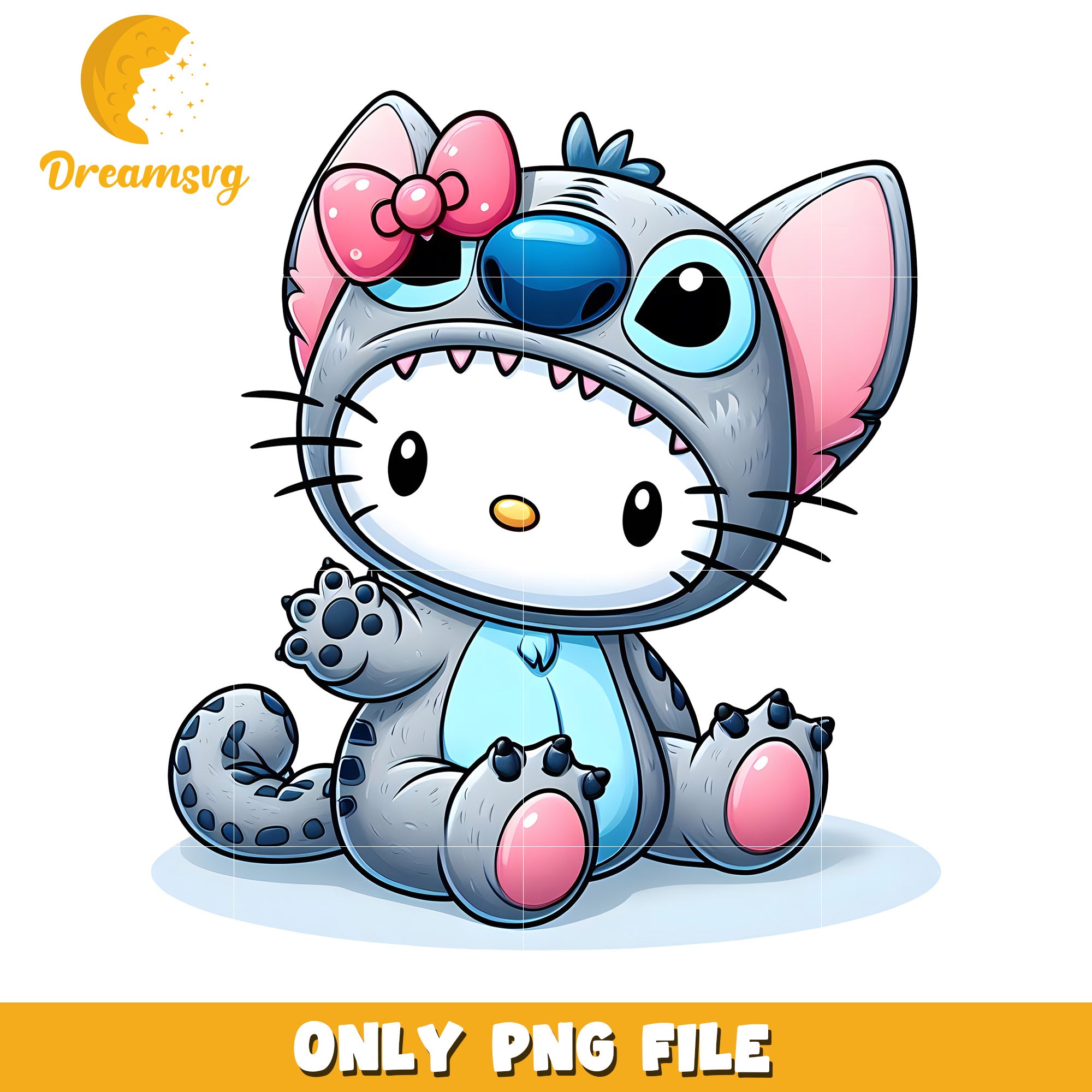 Hello Kitty Stitch PNG Cute Cartoon – DreamSVG Store