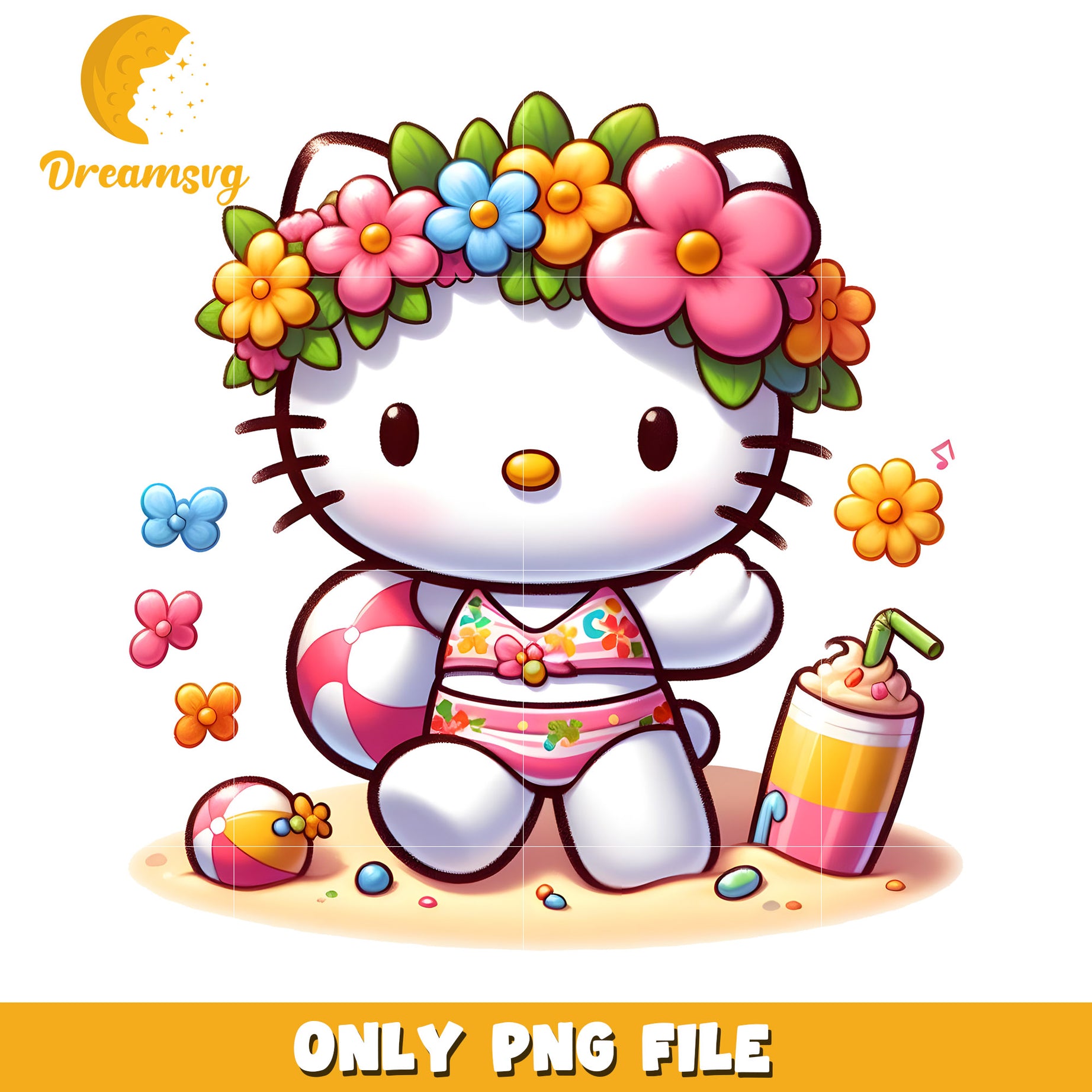 Spring/summer Hello Kitty Hello Kitty Summer PNG Beach Clipart – DreamSVG Store