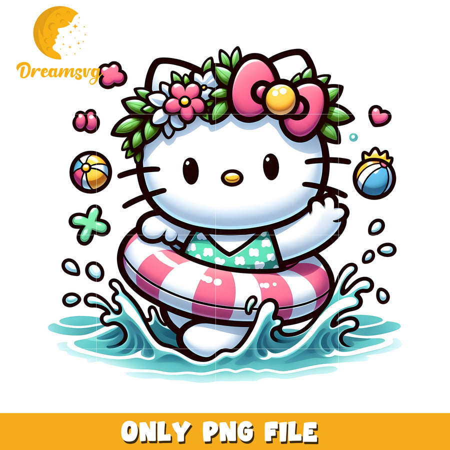 Hello Kitty Summer PNG Download