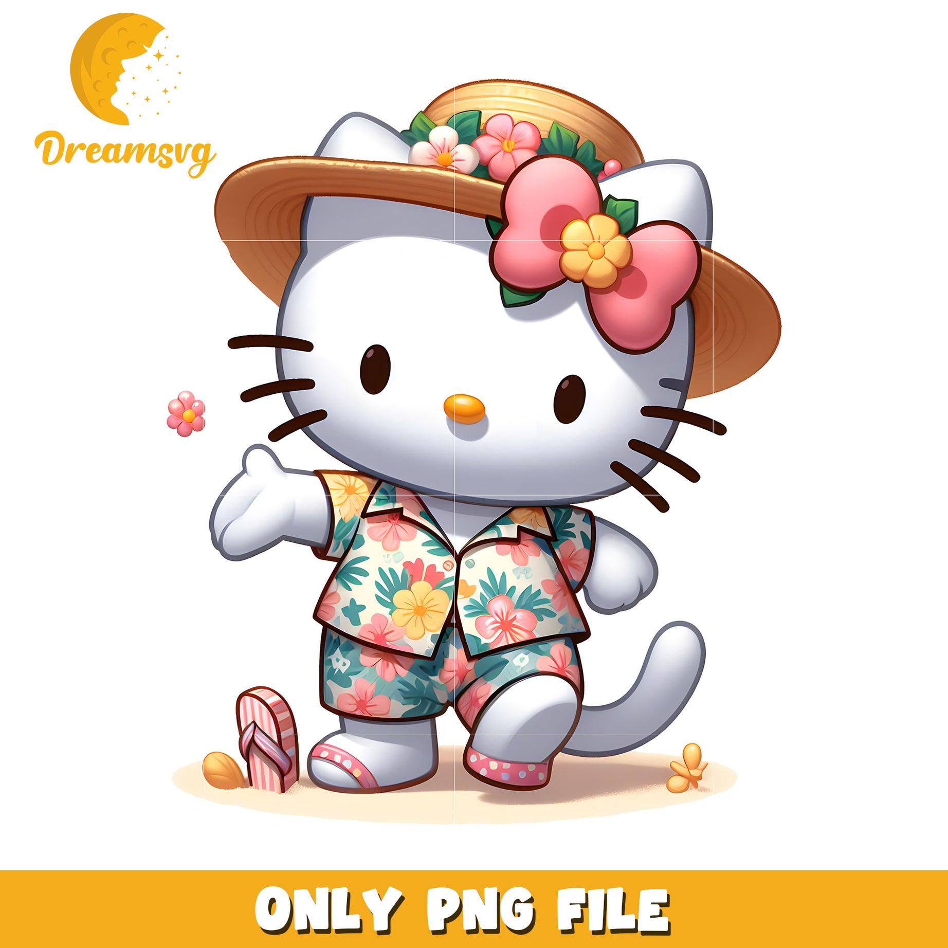 Hello Kitty Summer PNG Image Download