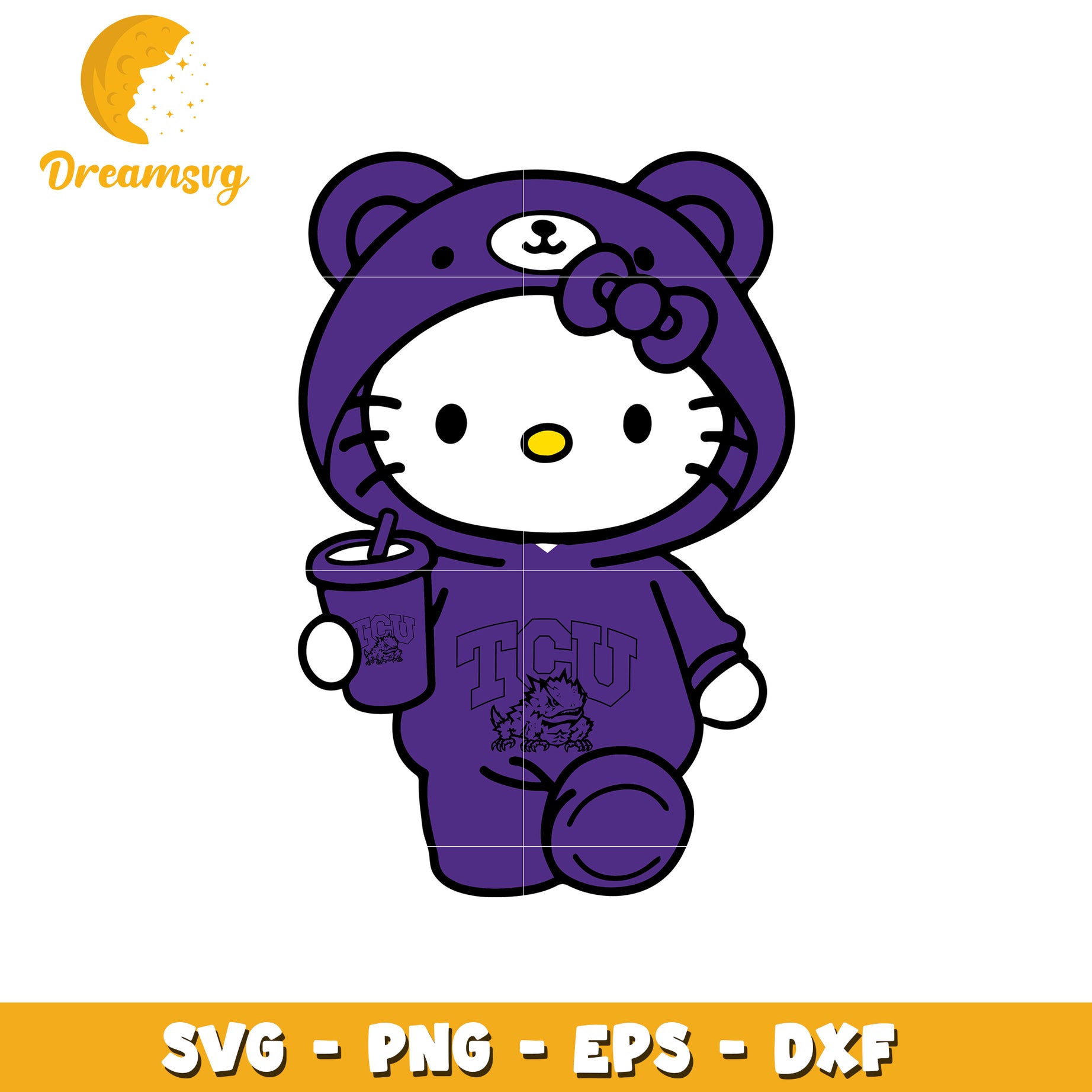 Hello Kitty TCU SVG Design