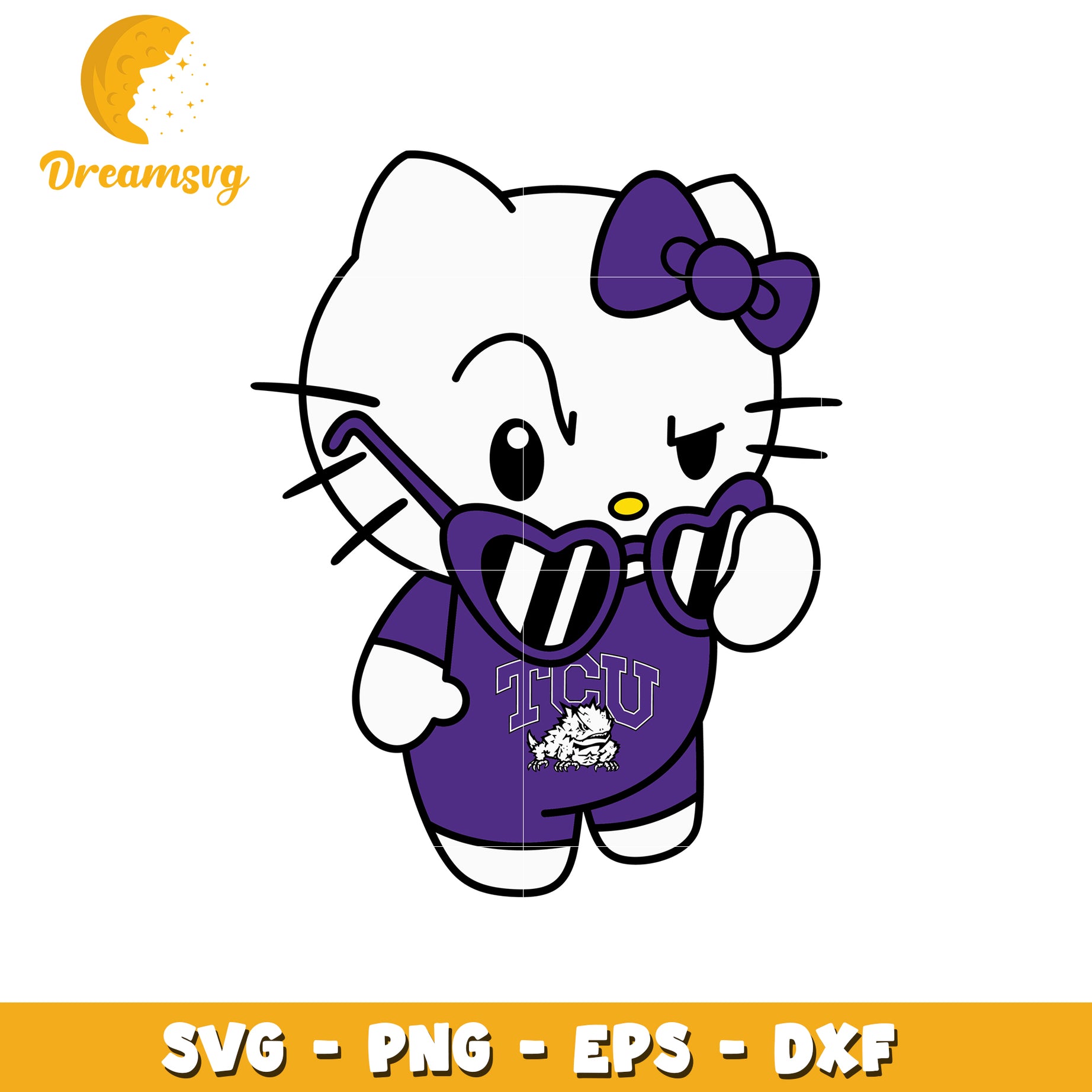 Hello Kitty TCU SVG Design for Cute Crafts