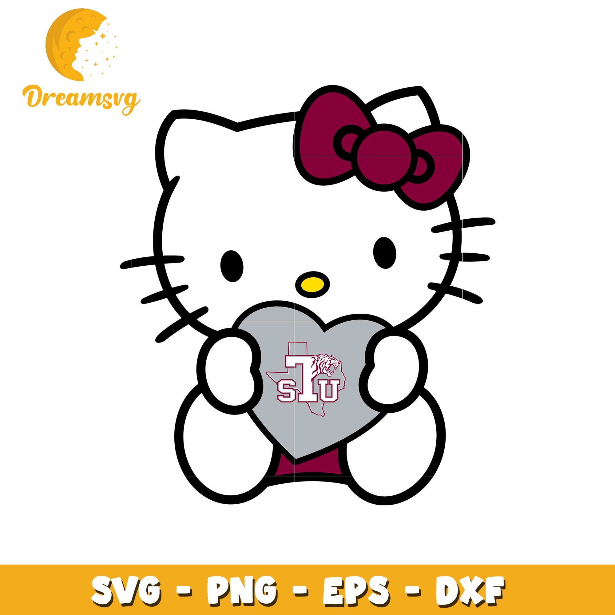 Hello Kitty Texas A&M SVG