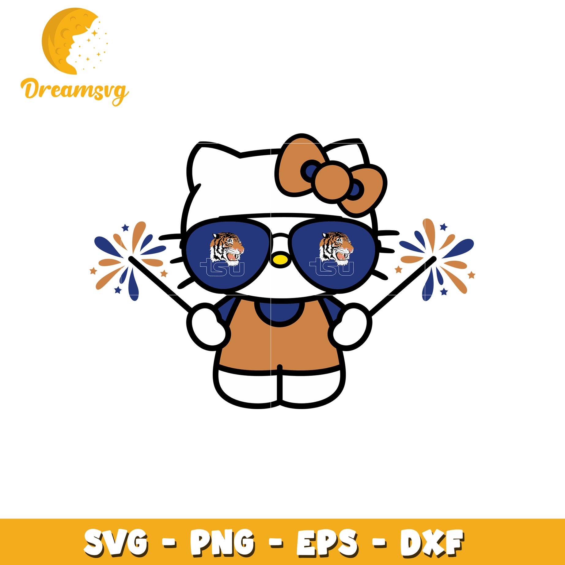 Hello Kitty Tiger SVG Design