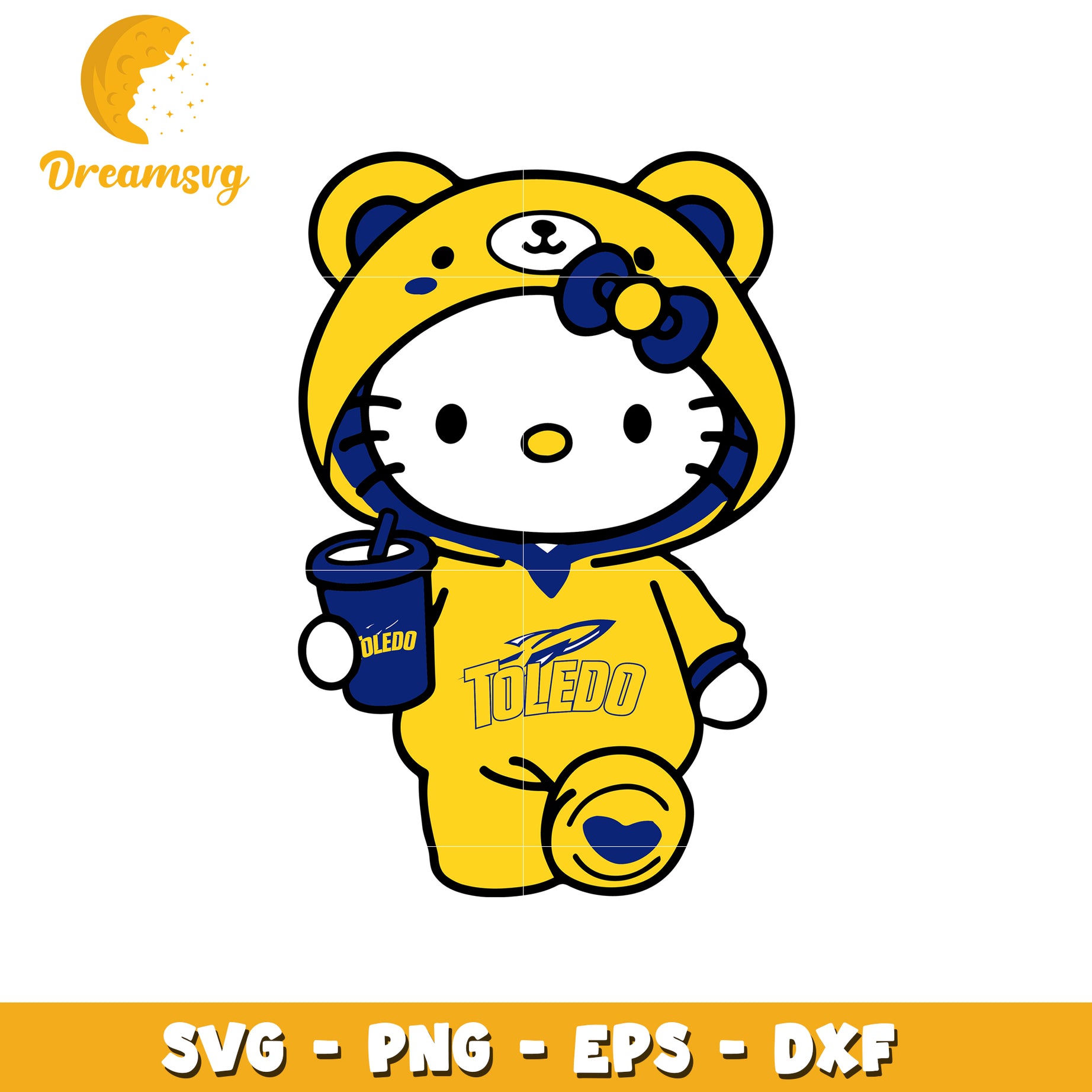 Hello Kitty Toledo Rockets SVG