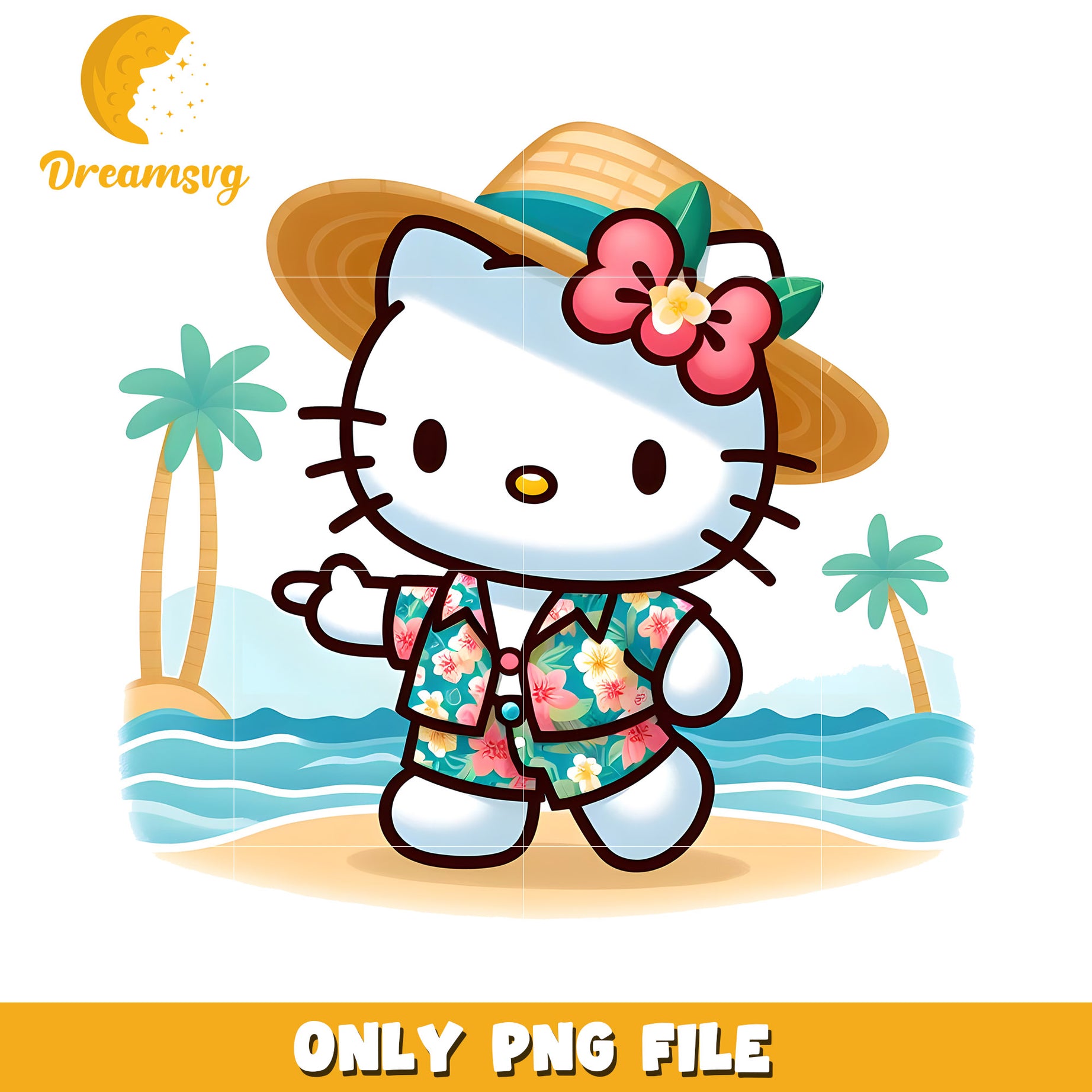 Hello Kitty Tropical PNG Image