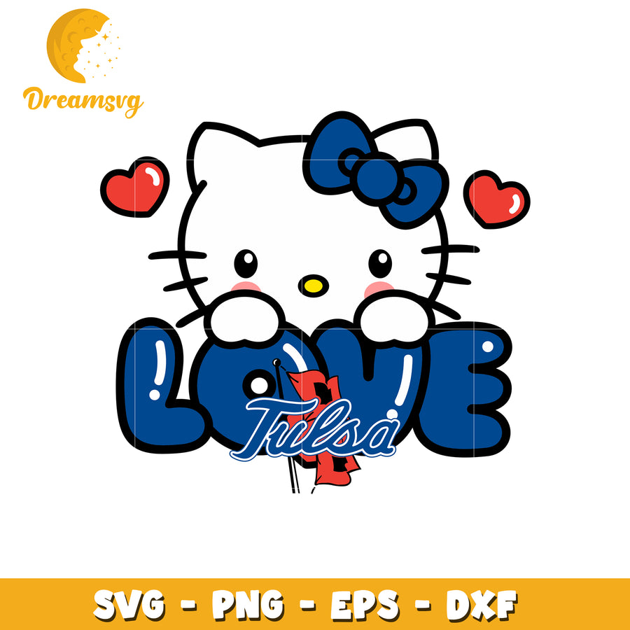 Hello Kitty Tulsa Love SVG Design