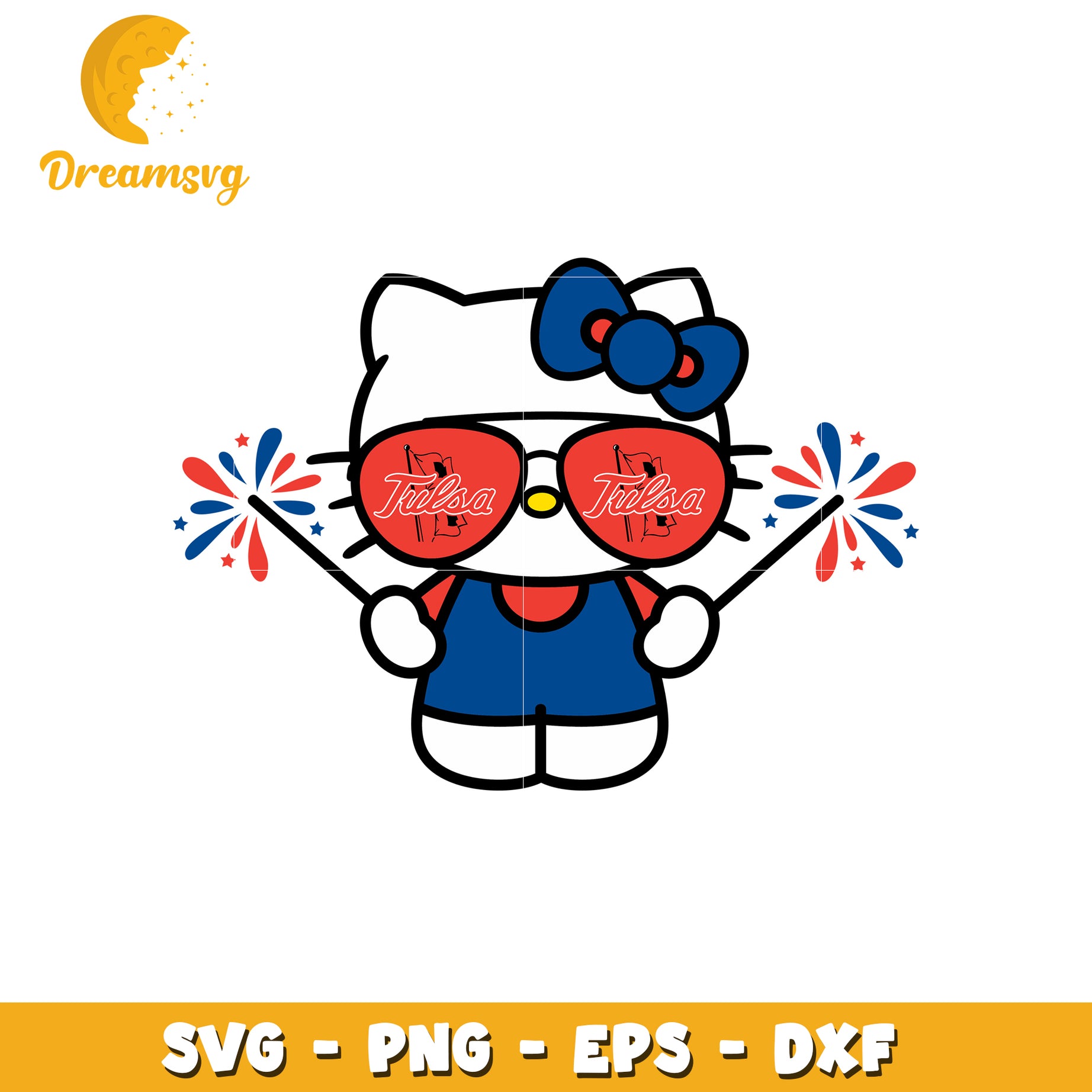 Hello Kitty Tulsa SVG Design for Fun Celebrations